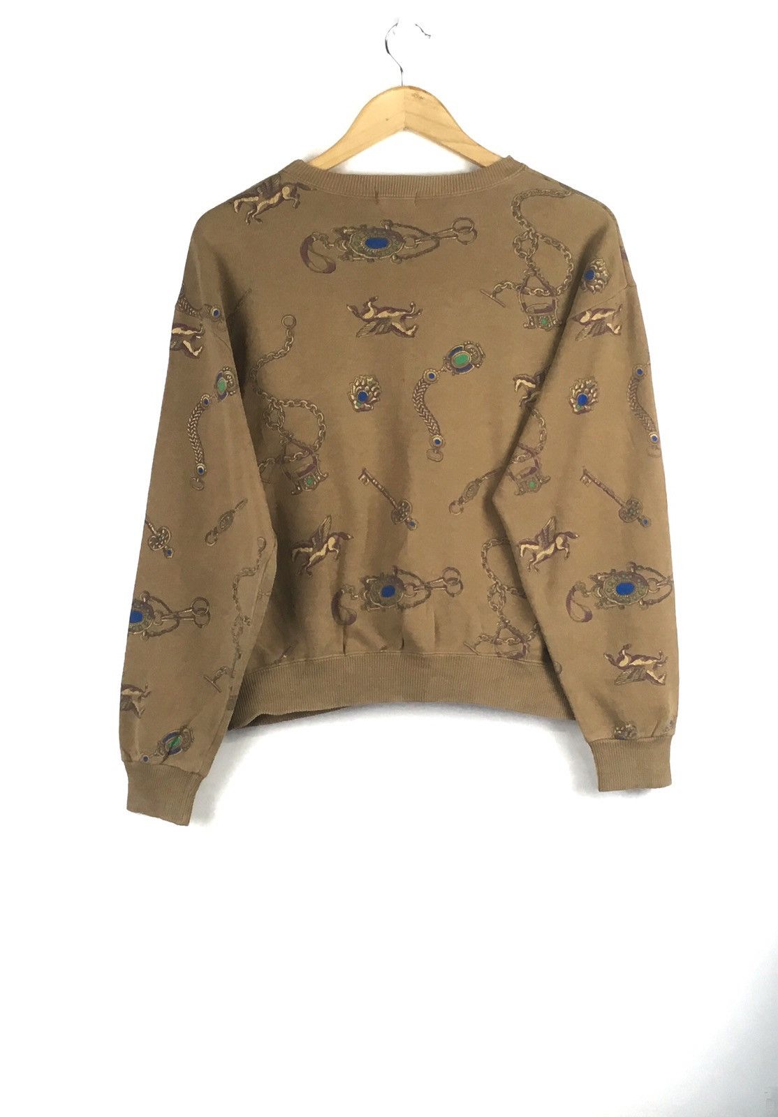 Vintage Vintage Zenalu Fullprint Small Size Brown Colour Sweatshirt Size US S / EU 44-46 / 1 - 3 Thumbnail