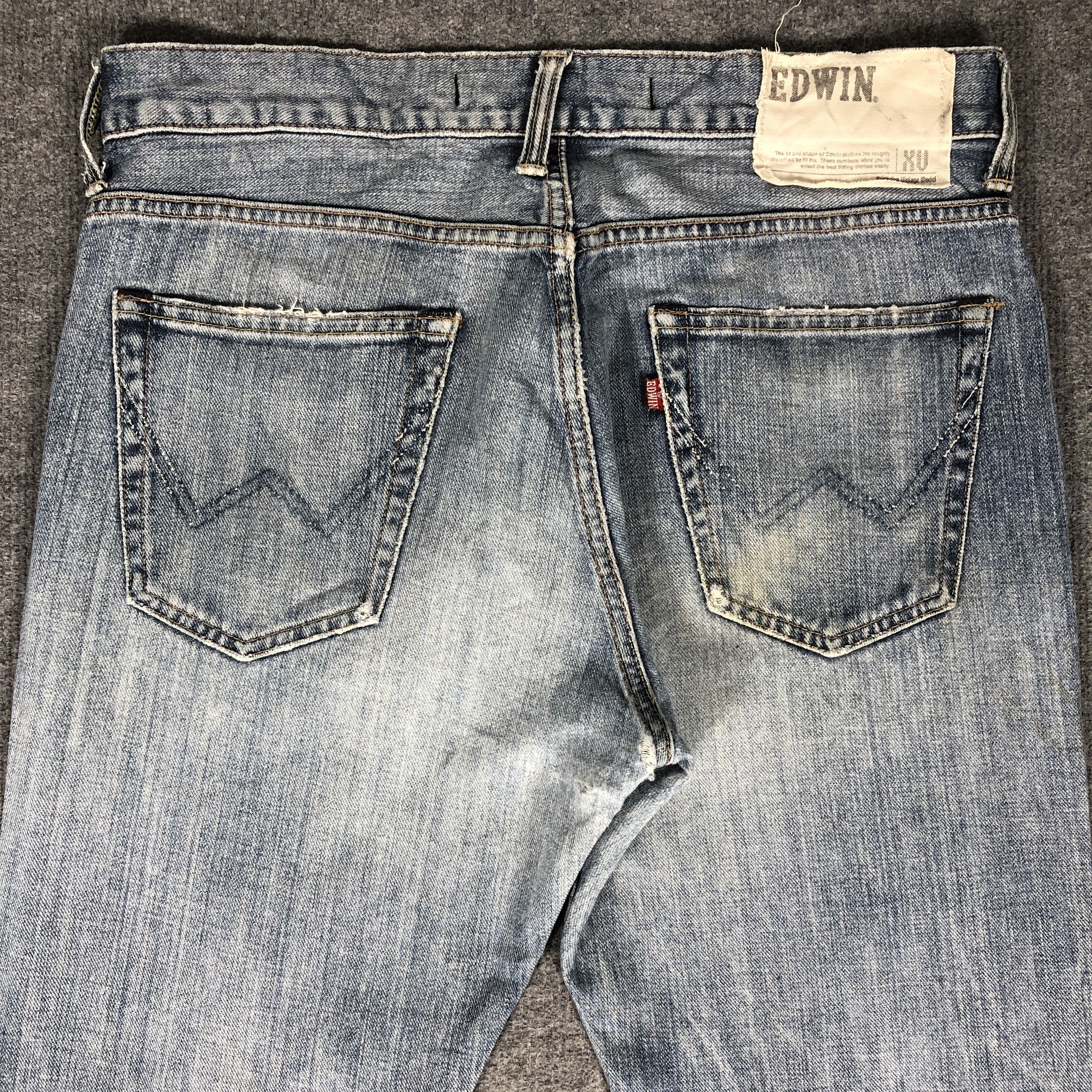 Edwin × Vintage Vintage Edwin Light Blue Wash Jeans L1173 Size US 34 / EU 50 - 7 Thumbnail