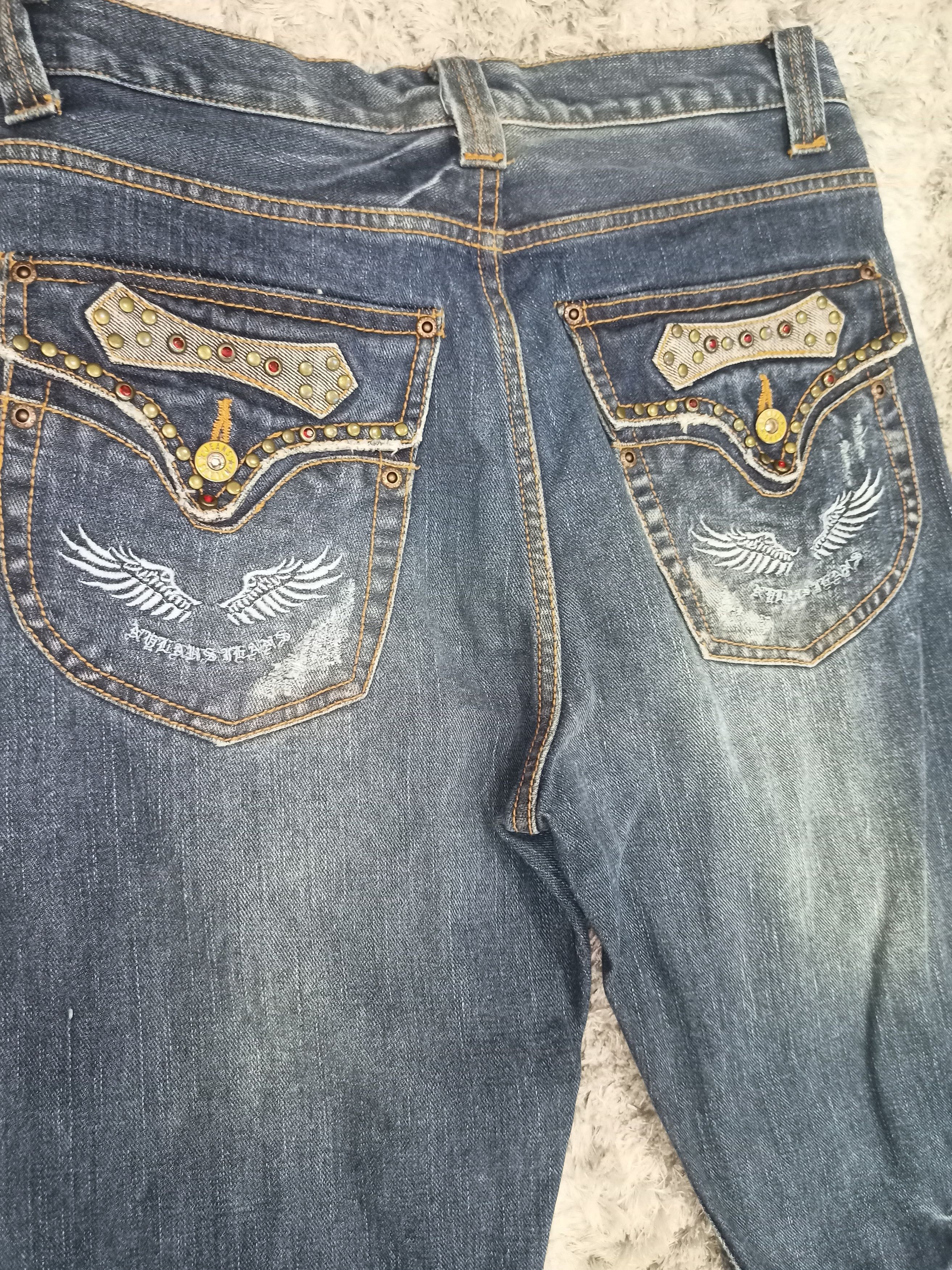 Vintage Vintage Nylaus Whiskered Mud Wash Flare Jeans Size US 30 / EU 46 - 18 Thumbnail