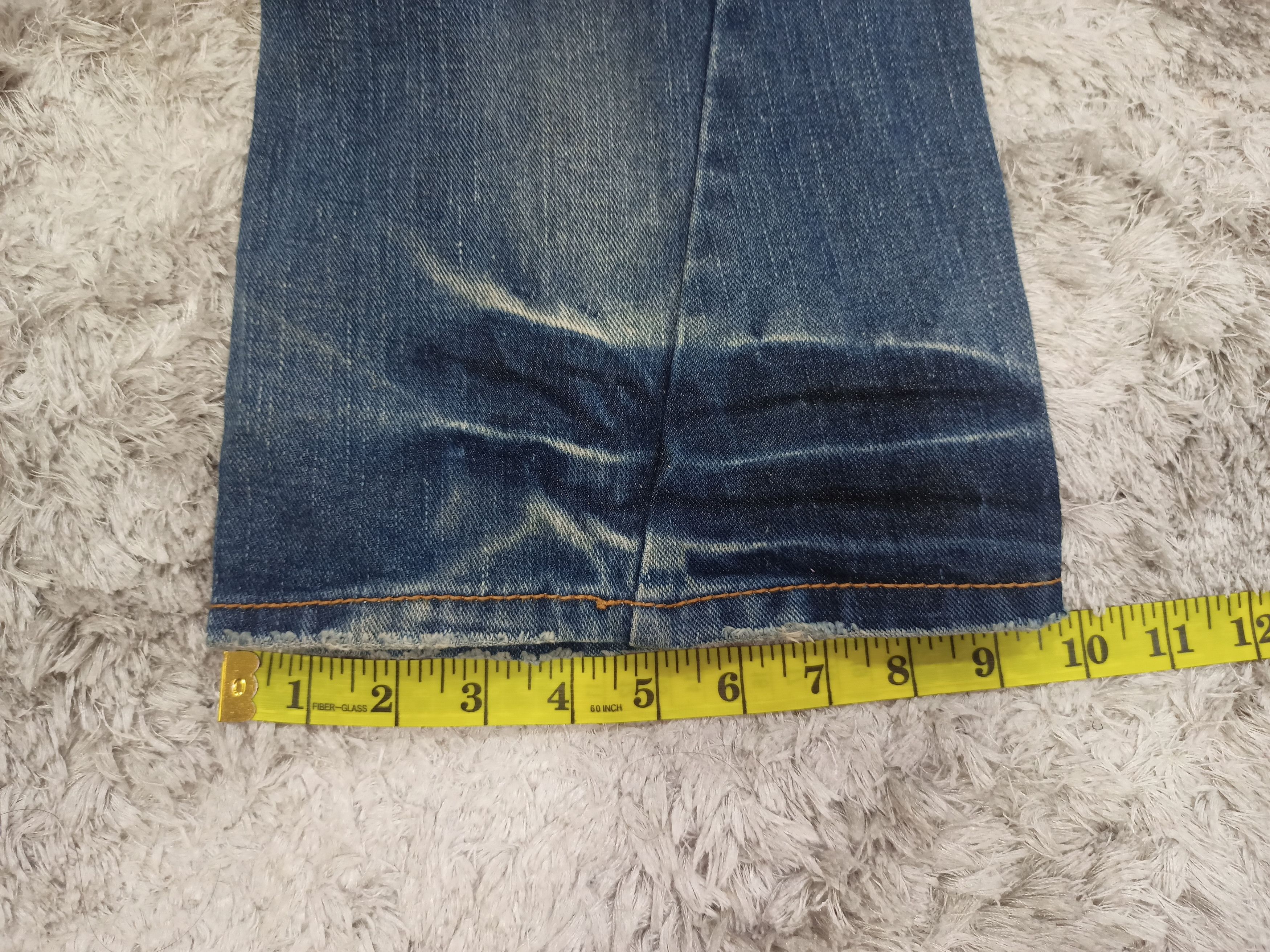 Vintage Vintage Nylaus Whiskered Mud Wash Flare Jeans Size US 30 / EU 46 - 25 Thumbnail