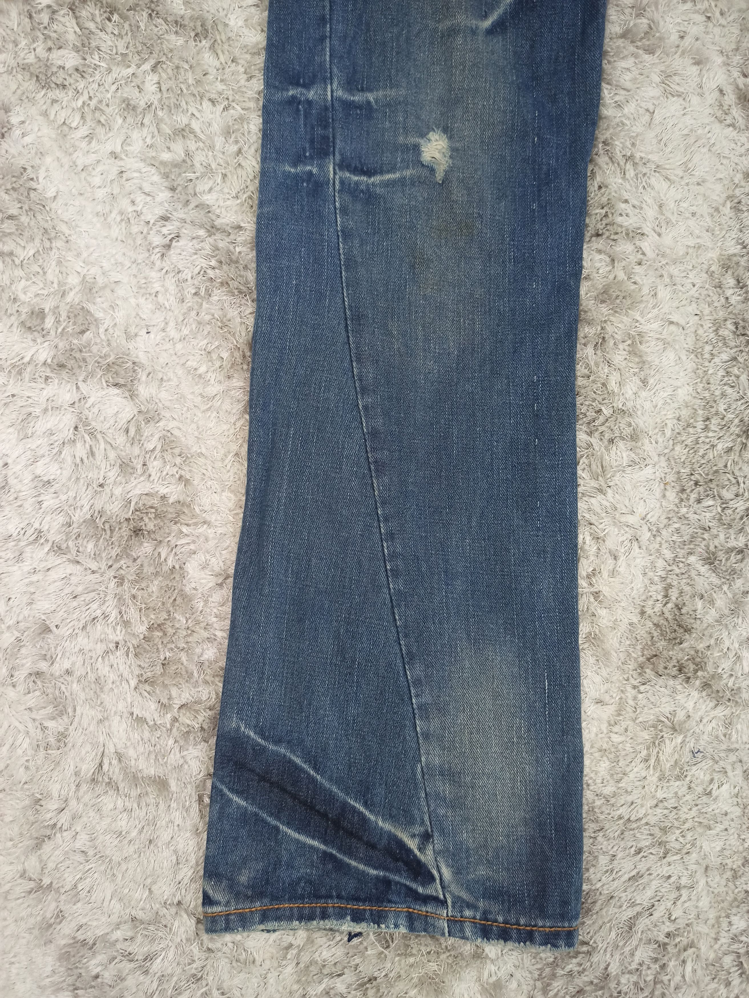 Vintage Vintage Nylaus Whiskered Mud Wash Flare Jeans Size US 30 / EU 46 - 6 Thumbnail