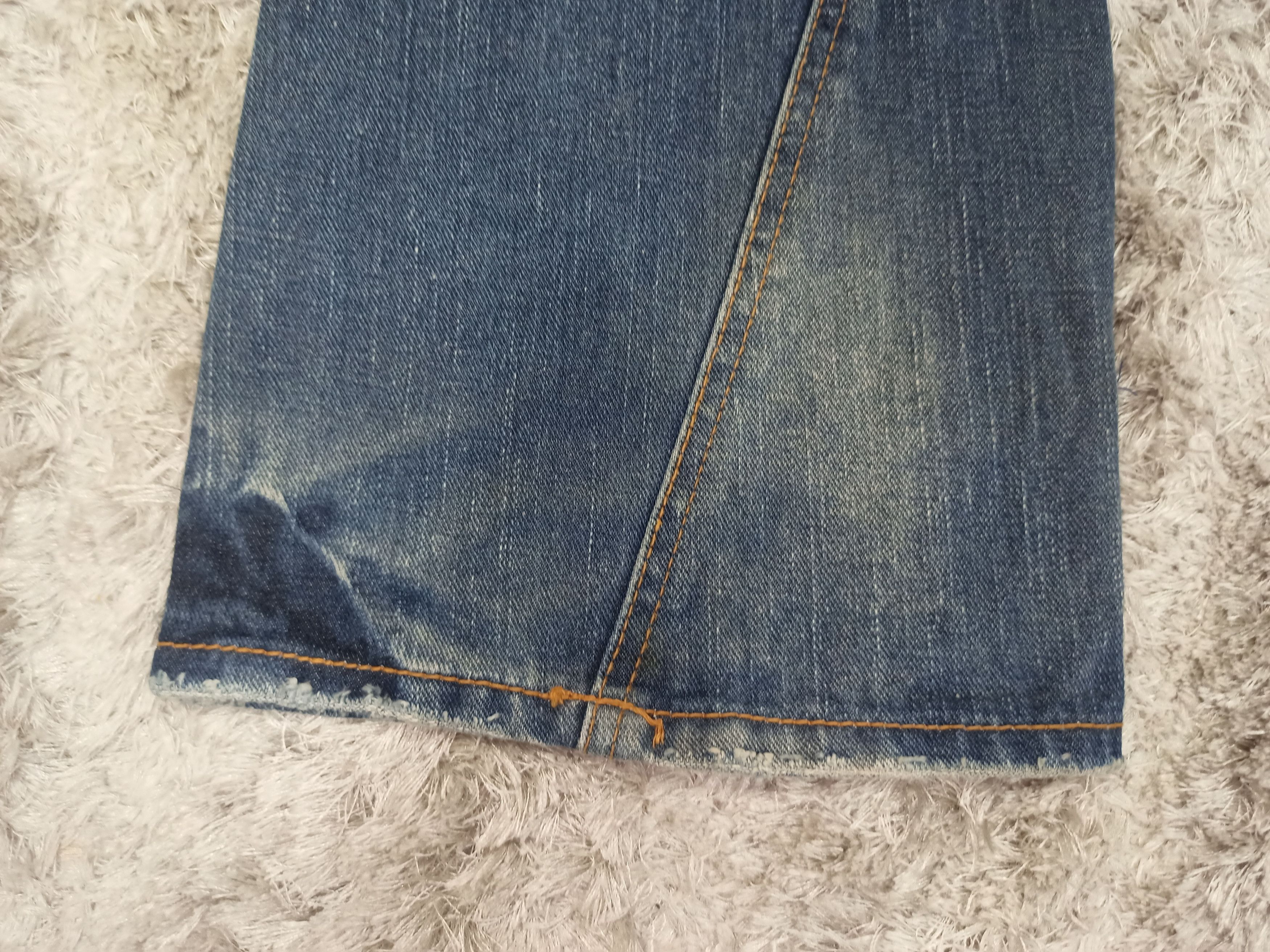 Vintage Vintage Nylaus Whiskered Mud Wash Flare Jeans Size US 30 / EU 46 - 13 Thumbnail