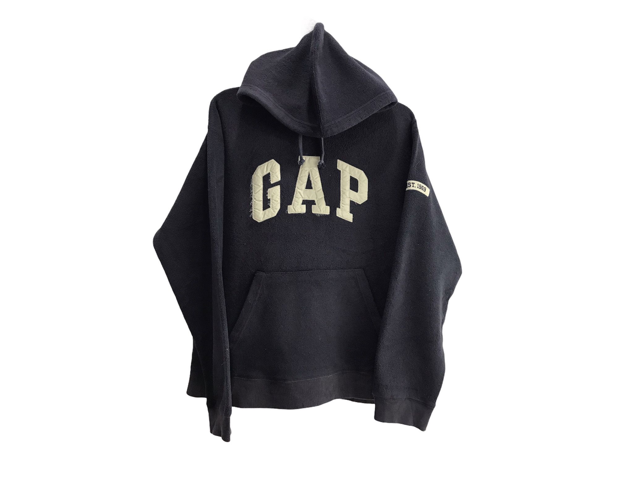 image of Gap Sweatshirt Hoodies Spell Out in Blue Black, Men's (Size XL)