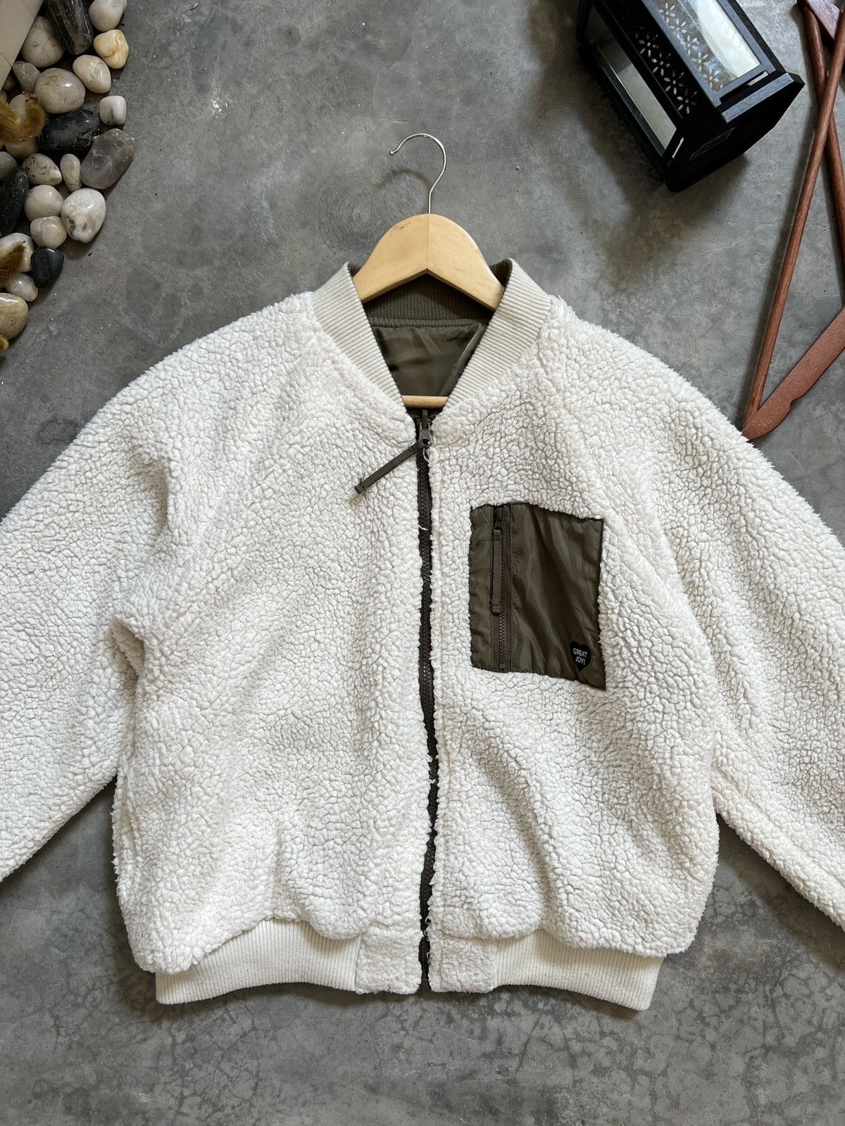Japanese Brand × Vintage Vintage 🖤 Japanese Riversible Sherpa Bomber Style Jacket Size US S / EU 44-46 / 1 - 3 Thumbnail