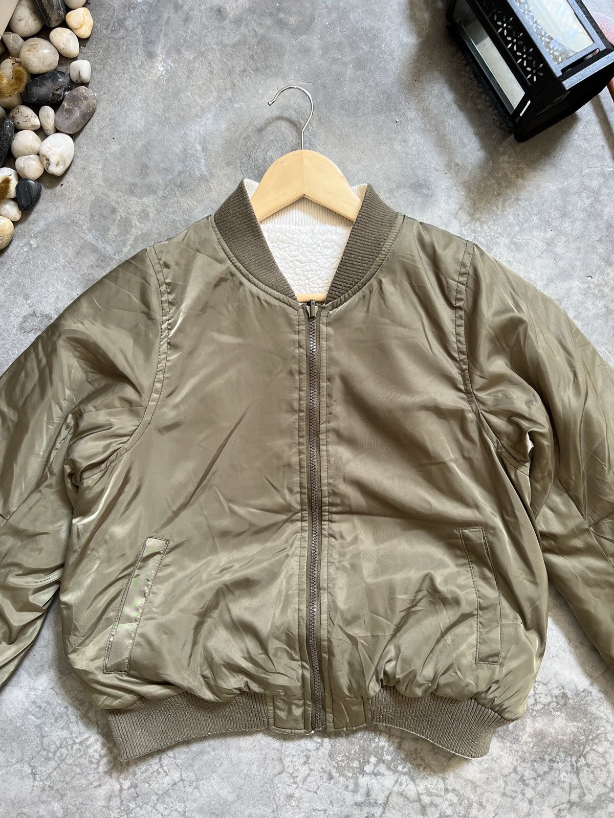 Japanese Brand × Vintage Vintage 🖤 Japanese Riversible Sherpa Bomber Style Jacket Size US S / EU 44-46 / 1 - 11 Thumbnail