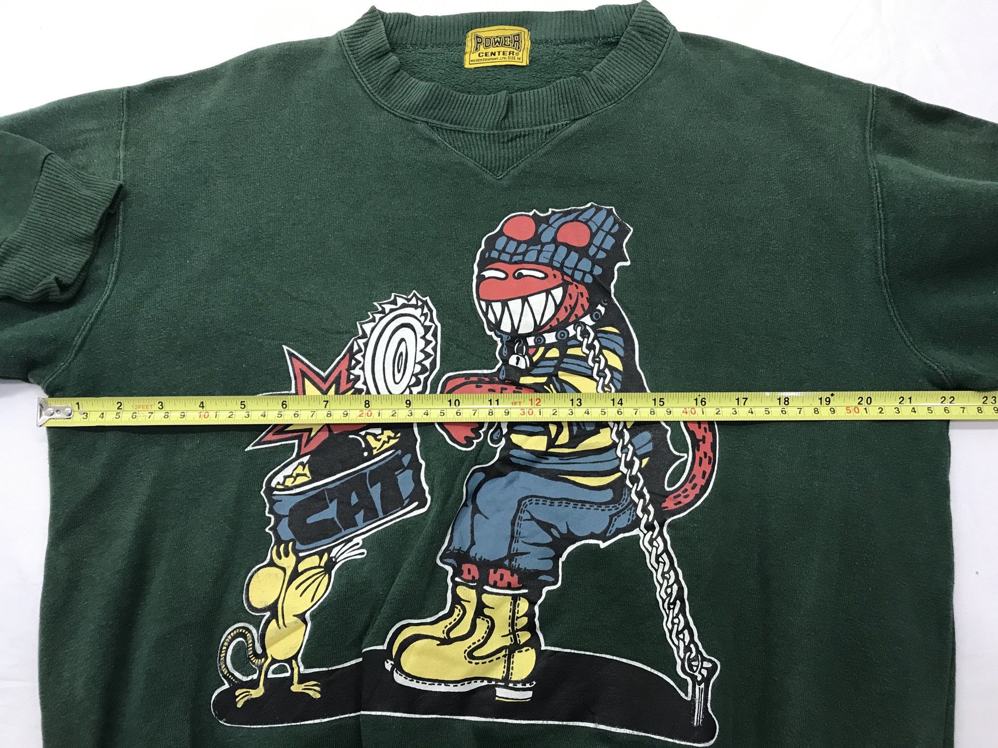 Japanese Brand × Vintage Sun faded Power Center punk design Sweater Size US XL / EU 56 / 4 - 8 Thumbnail