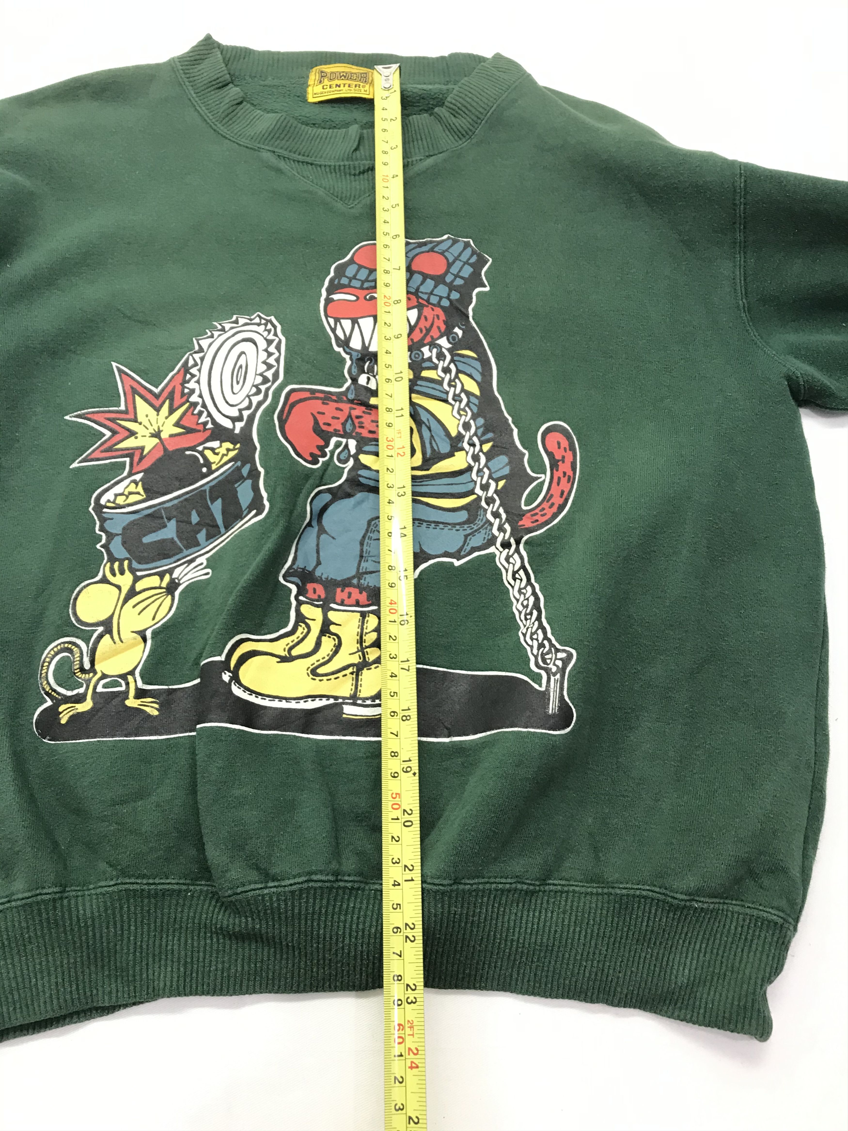Japanese Brand × Vintage Sun faded Power Center punk design Sweater Size US XL / EU 56 / 4 - 15 Thumbnail