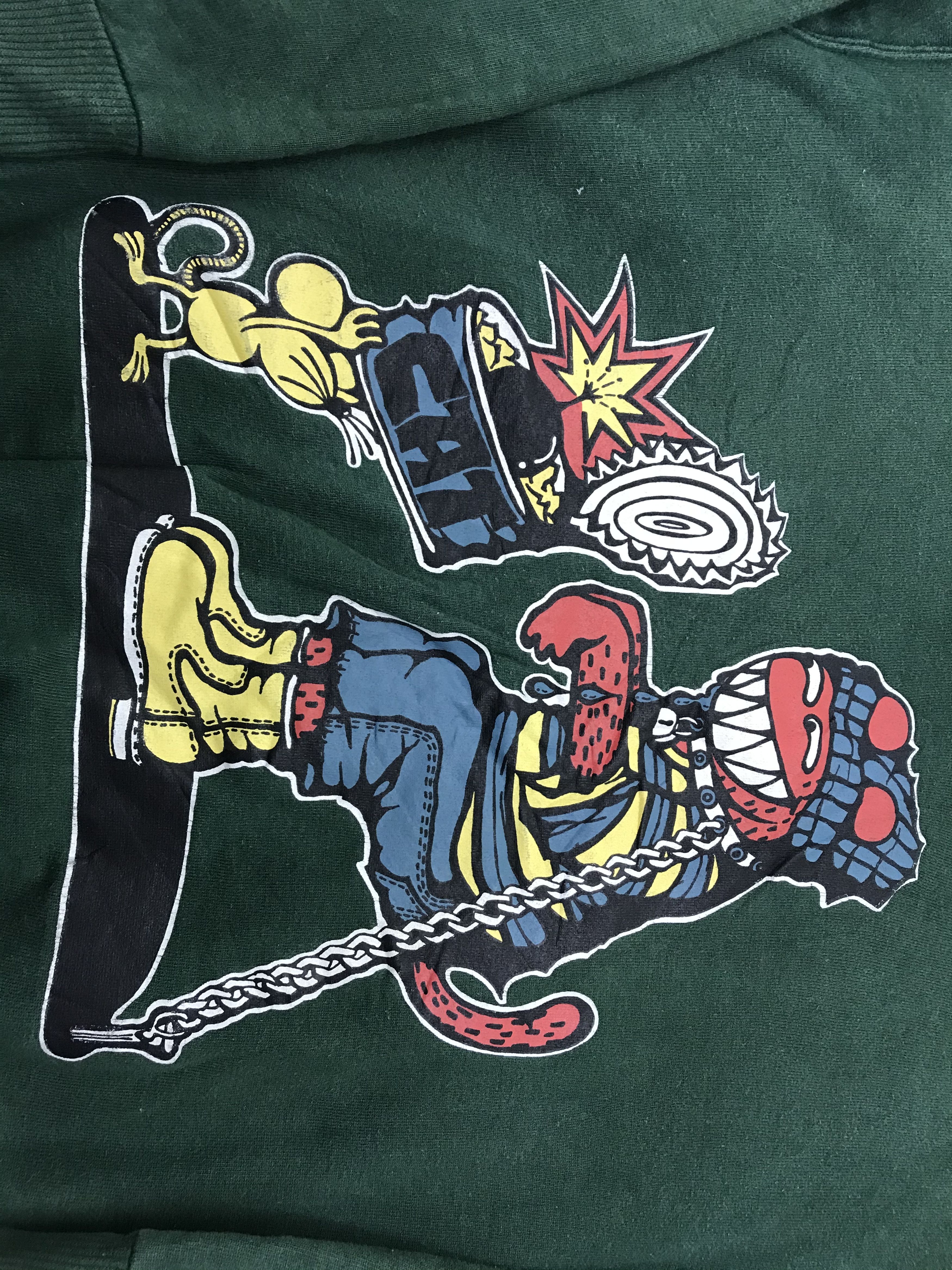 Japanese Brand × Vintage Sun faded Power Center punk design Sweater Size US XL / EU 56 / 4 - 4 Thumbnail