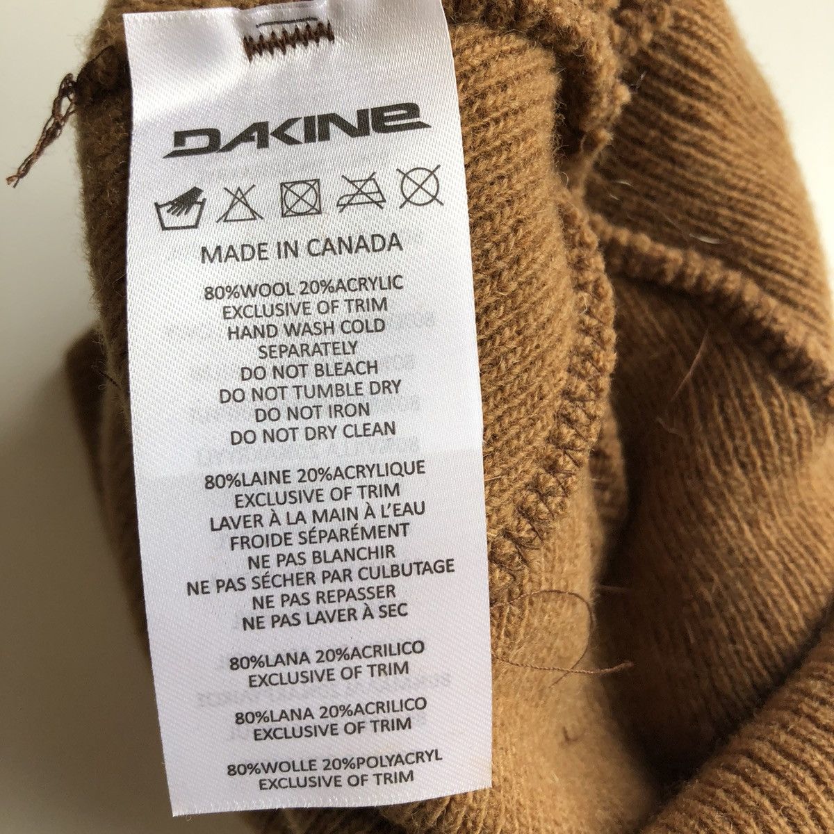 Dakine NEW Dakine Wool Beanie BROWN Size ONE SIZE - 3 Thumbnail