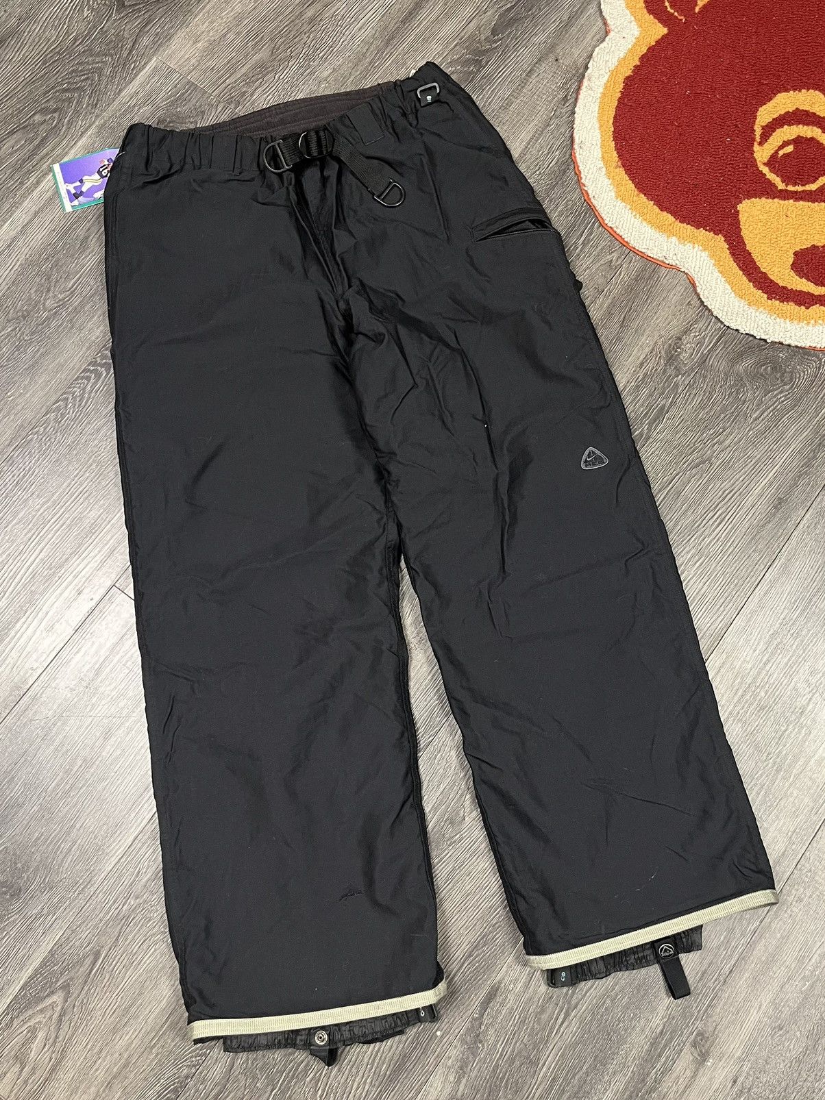 Vintage Nike ACG Snowboard Insulated Bottom Pants Blue