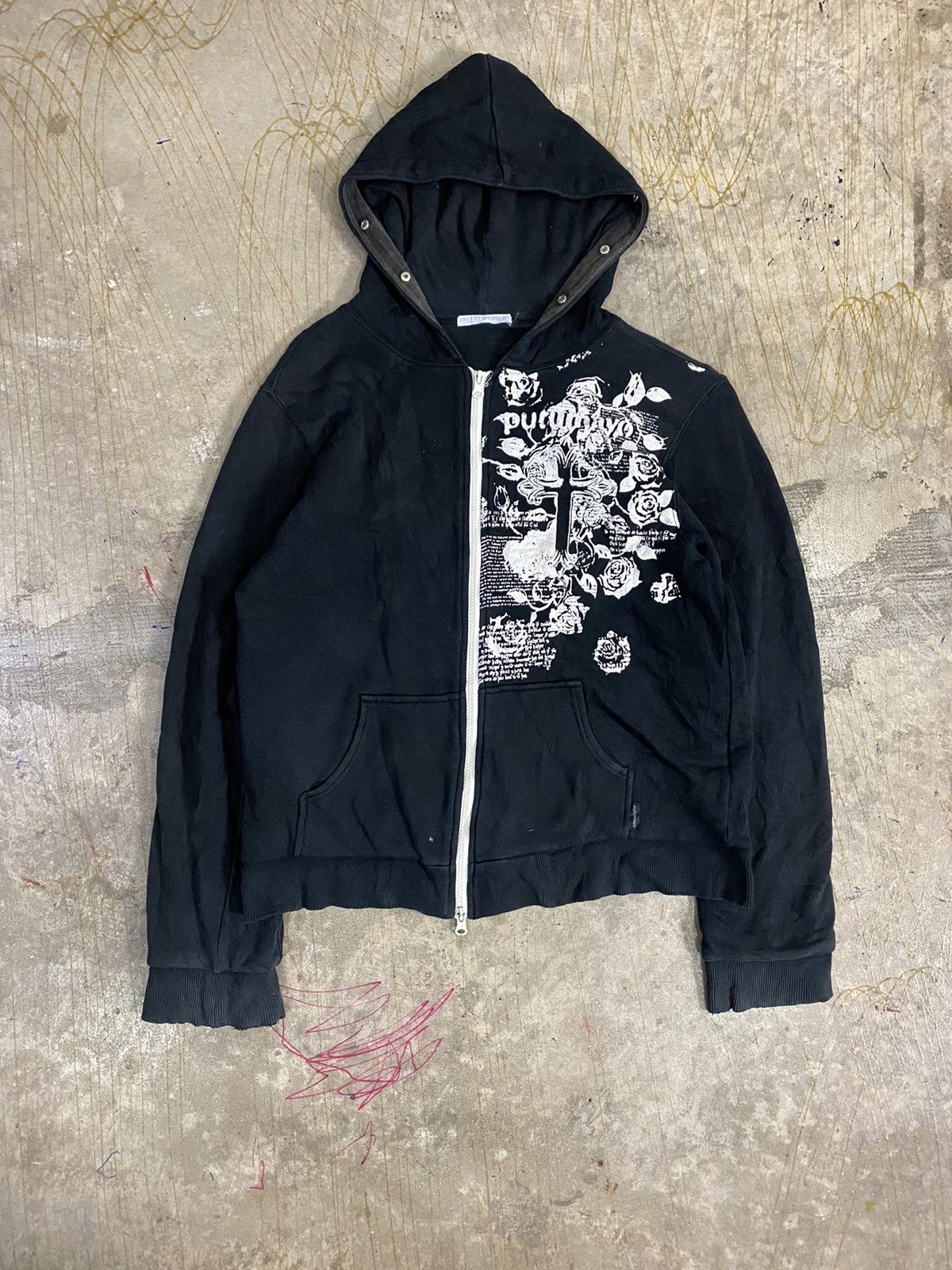 Japanese Brand Vtg PUTUMAYO Cros and Floral Cyberpunk hoodie Size US S / EU 44-46 / 1 - 2 Thumbnail