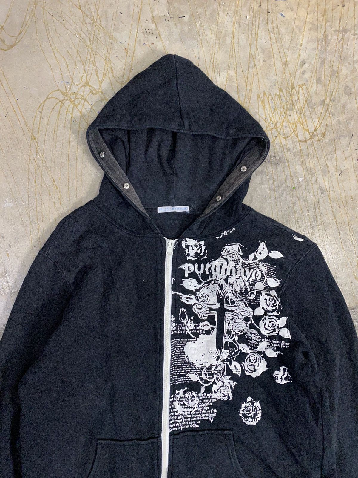 Japanese Brand Vtg PUTUMAYO Cros and Floral Cyberpunk hoodie Size US S / EU 44-46 / 1 - 3 Thumbnail