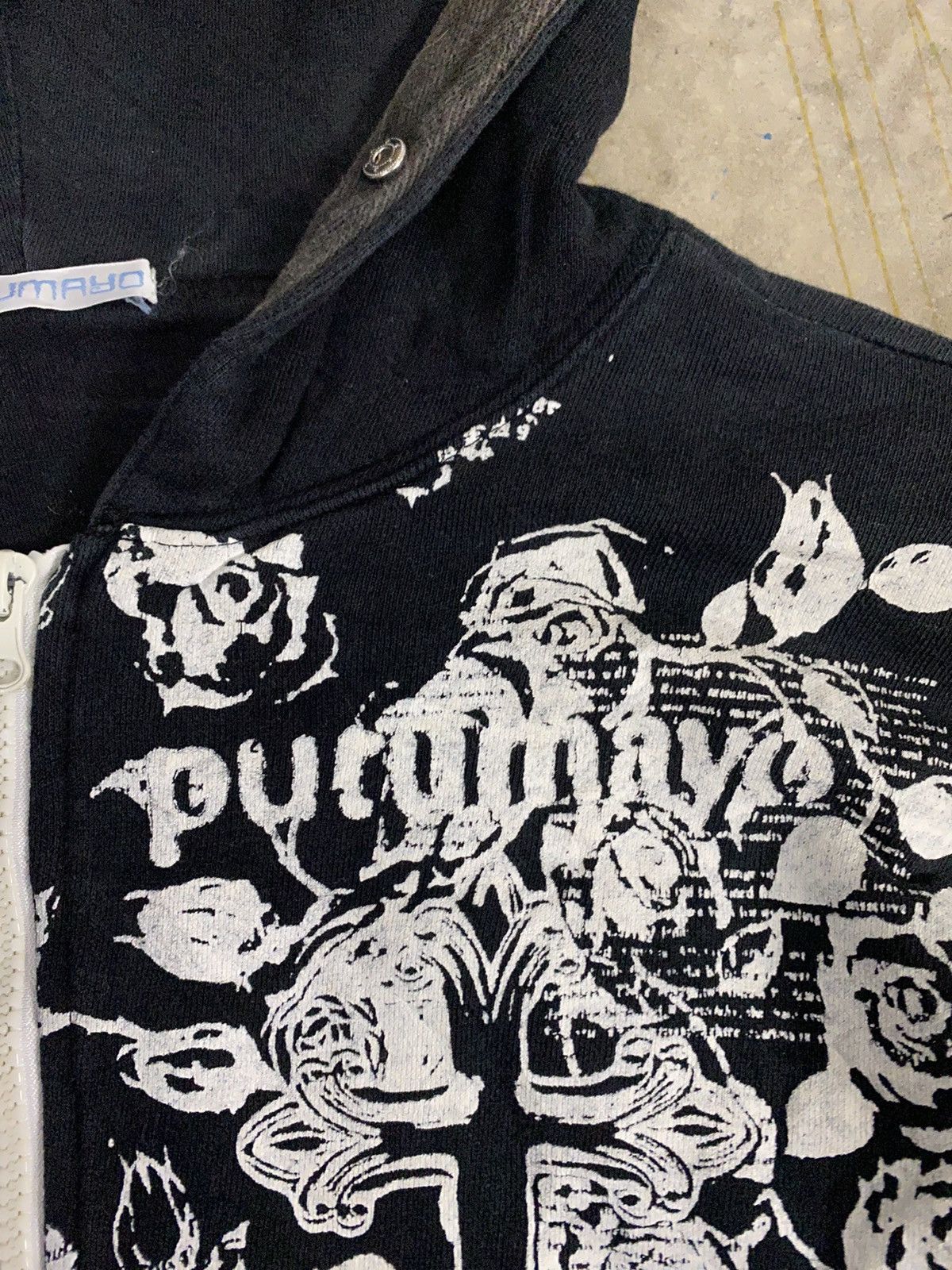 Japanese Brand Vtg PUTUMAYO Cros and Floral Cyberpunk hoodie Size US S / EU 44-46 / 1 - 5 Thumbnail