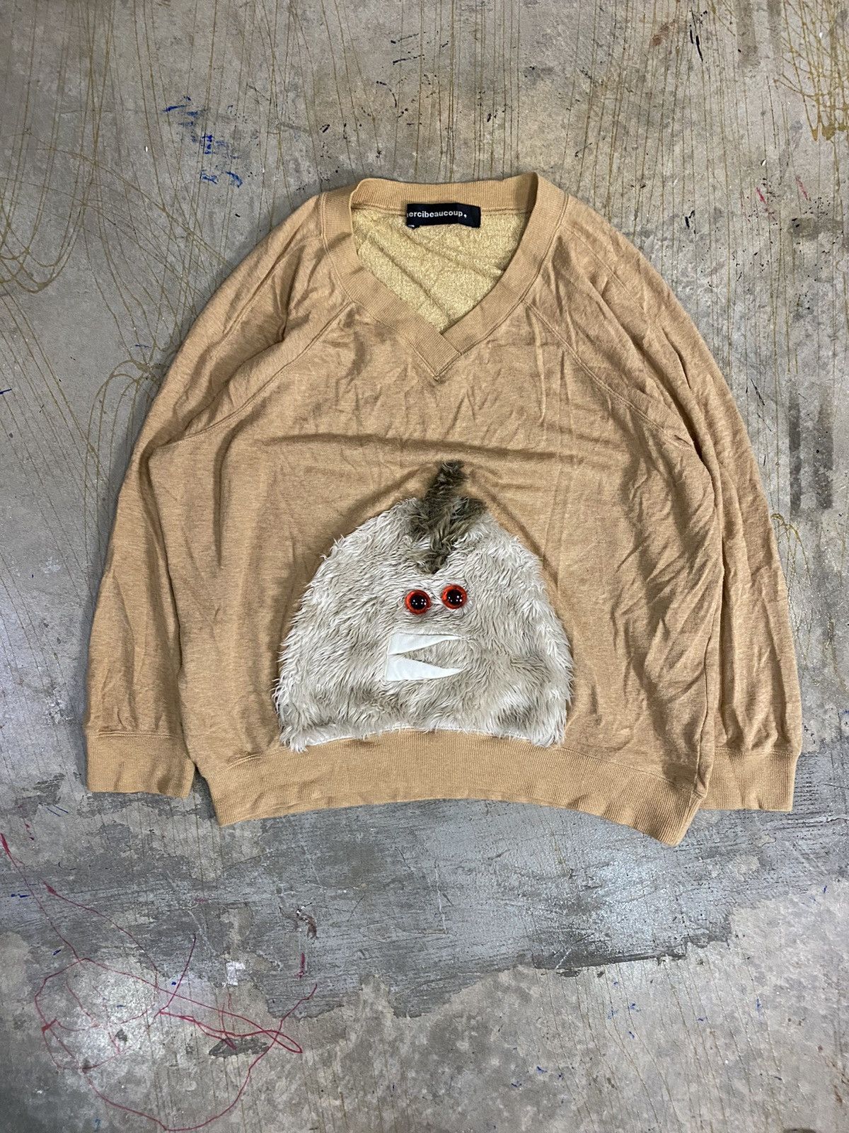 Issey Miyake × Ne-Net × mercibeaucoup 3D monster MOHAWK Punked chick funky sweatshirt Size US M / EU 48-50 / 2 - 2 Thumbnail
