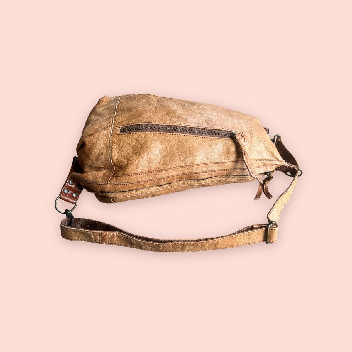 Creed × Genuine Leather × Japanese Brand VINTAGE CREED GENUINE LEATHER 3 WAY BODY BAG Size ONE SIZE - 8 Thumbnail
