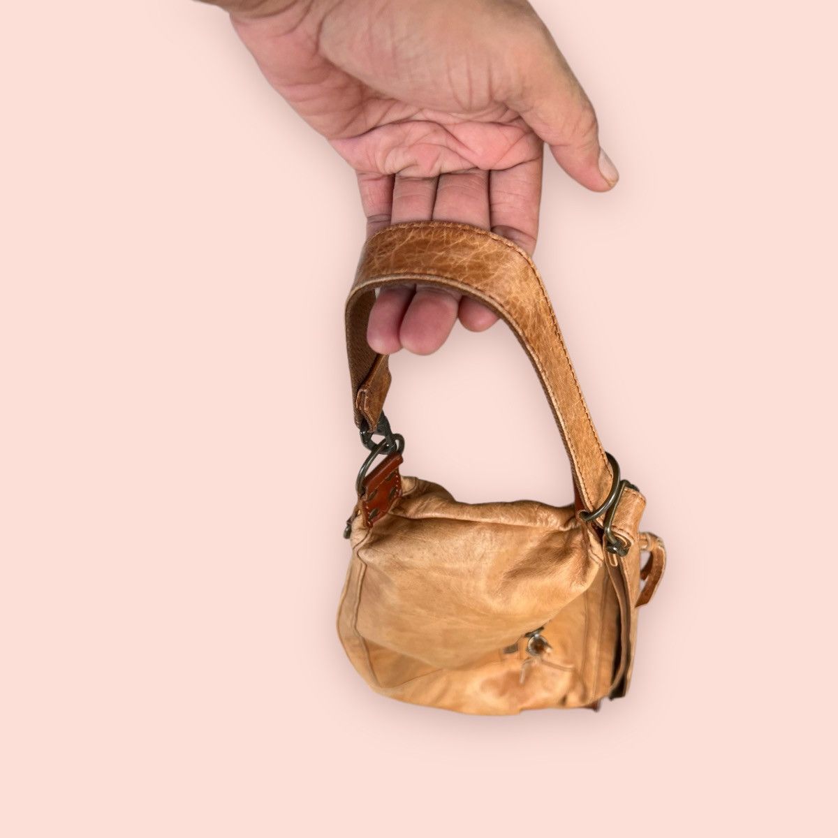 Creed × Genuine Leather × Japanese Brand VINTAGE CREED GENUINE LEATHER 3 WAY BODY BAG Size ONE SIZE - 18 Thumbnail