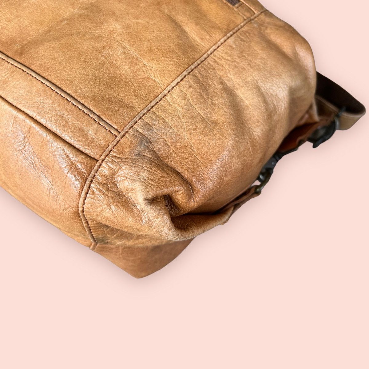 Creed × Genuine Leather × Japanese Brand VINTAGE CREED GENUINE LEATHER 3 WAY BODY BAG Size ONE SIZE - 22 Thumbnail