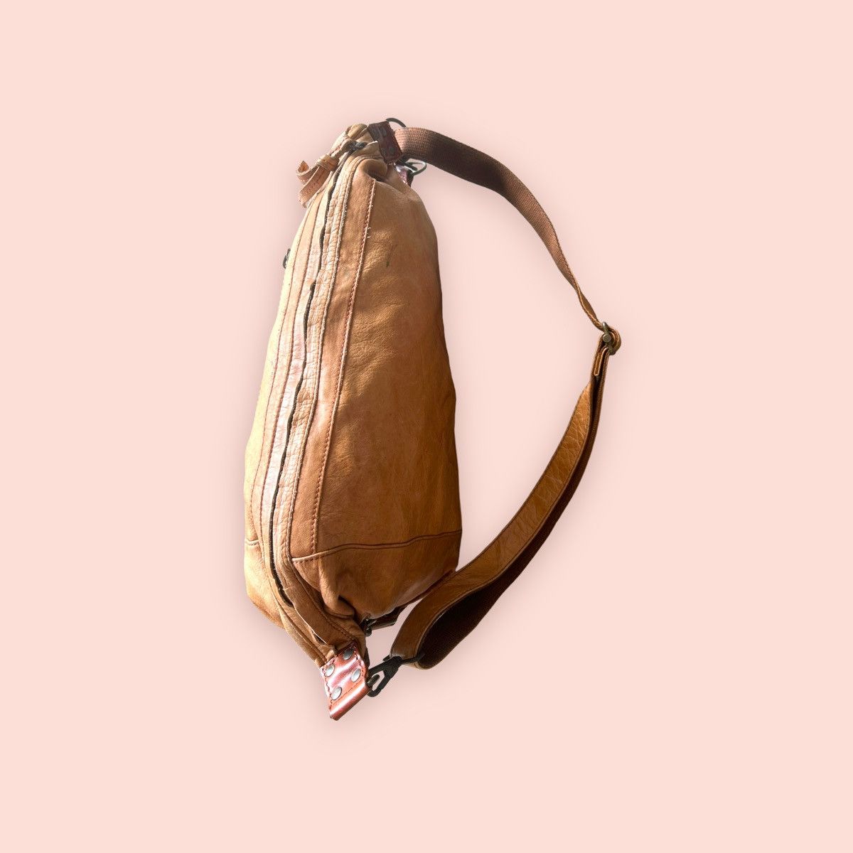 Creed × Genuine Leather × Japanese Brand VINTAGE CREED GENUINE LEATHER 3 WAY BODY BAG Size ONE SIZE - 7 Thumbnail