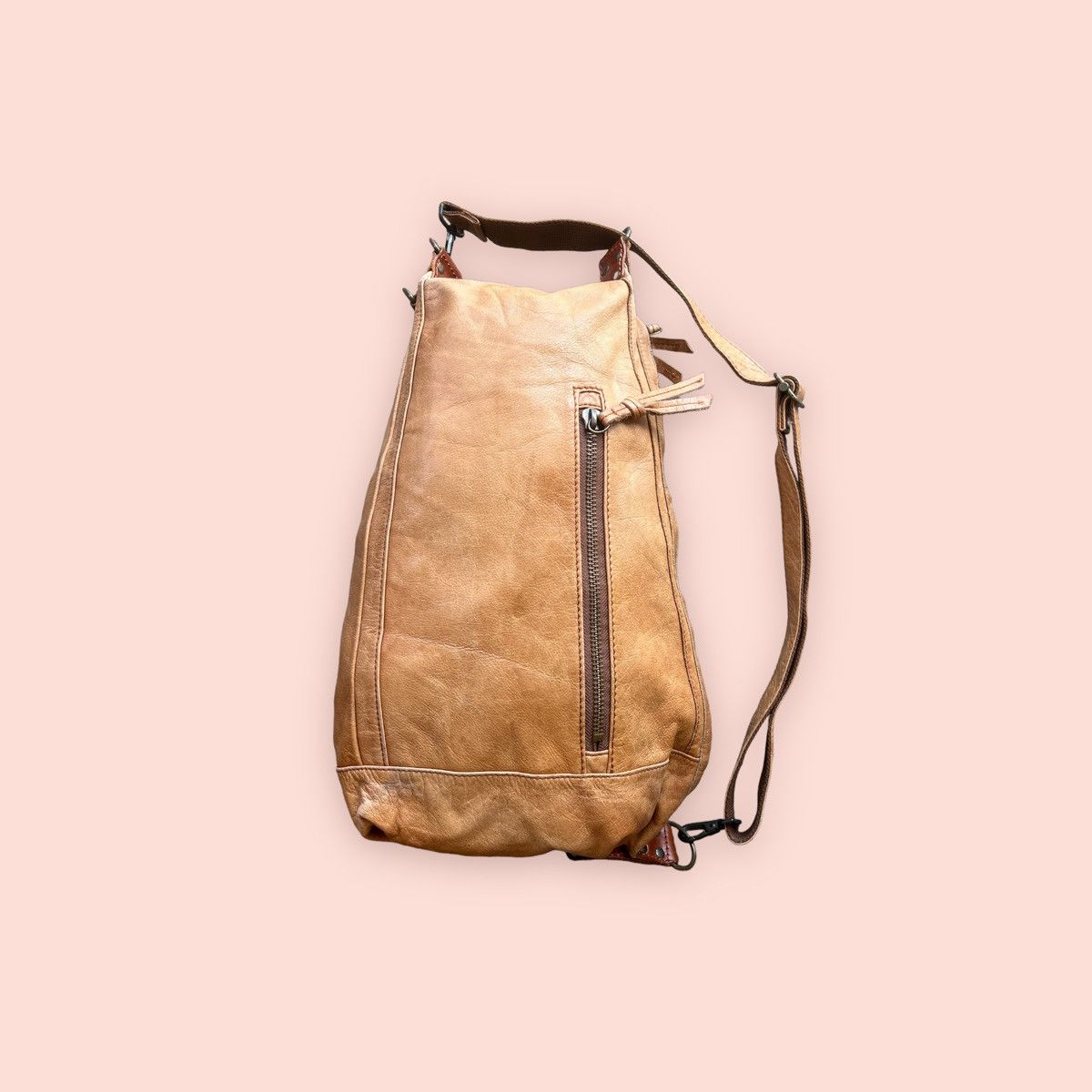 Creed × Genuine Leather × Japanese Brand VINTAGE CREED GENUINE LEATHER 3 WAY BODY BAG Size ONE SIZE - 2 Thumbnail