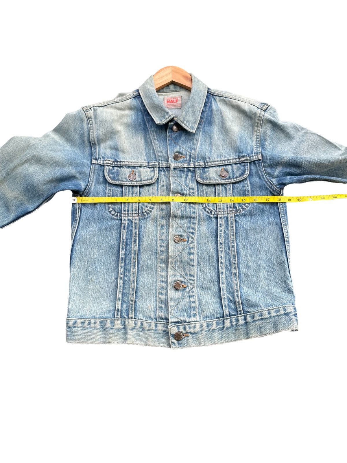 Japanese Brand Vintage Half Aging Faded Distressed Jacket Size US S / EU 44-46 / 1 - 2 Thumbnail
