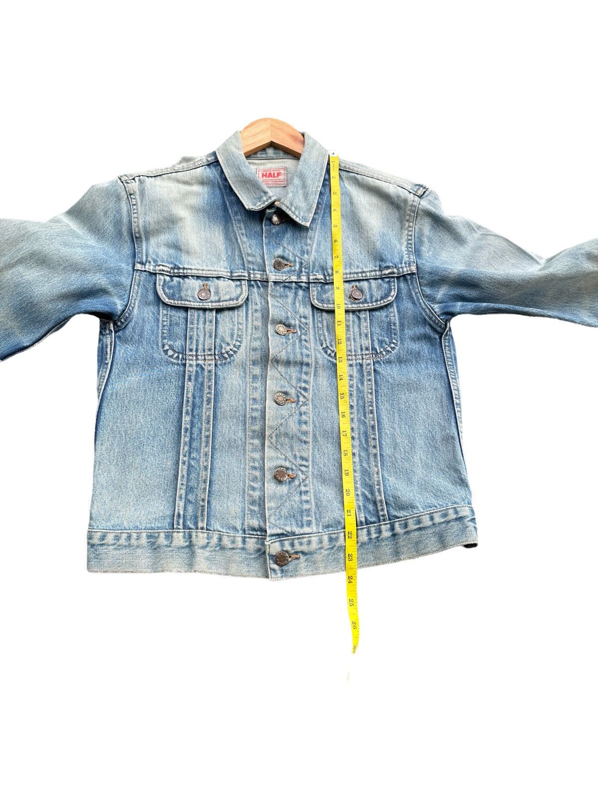 Japanese Brand Vintage Half Aging Faded Distressed Jacket Size US S / EU 44-46 / 1 - 3 Thumbnail