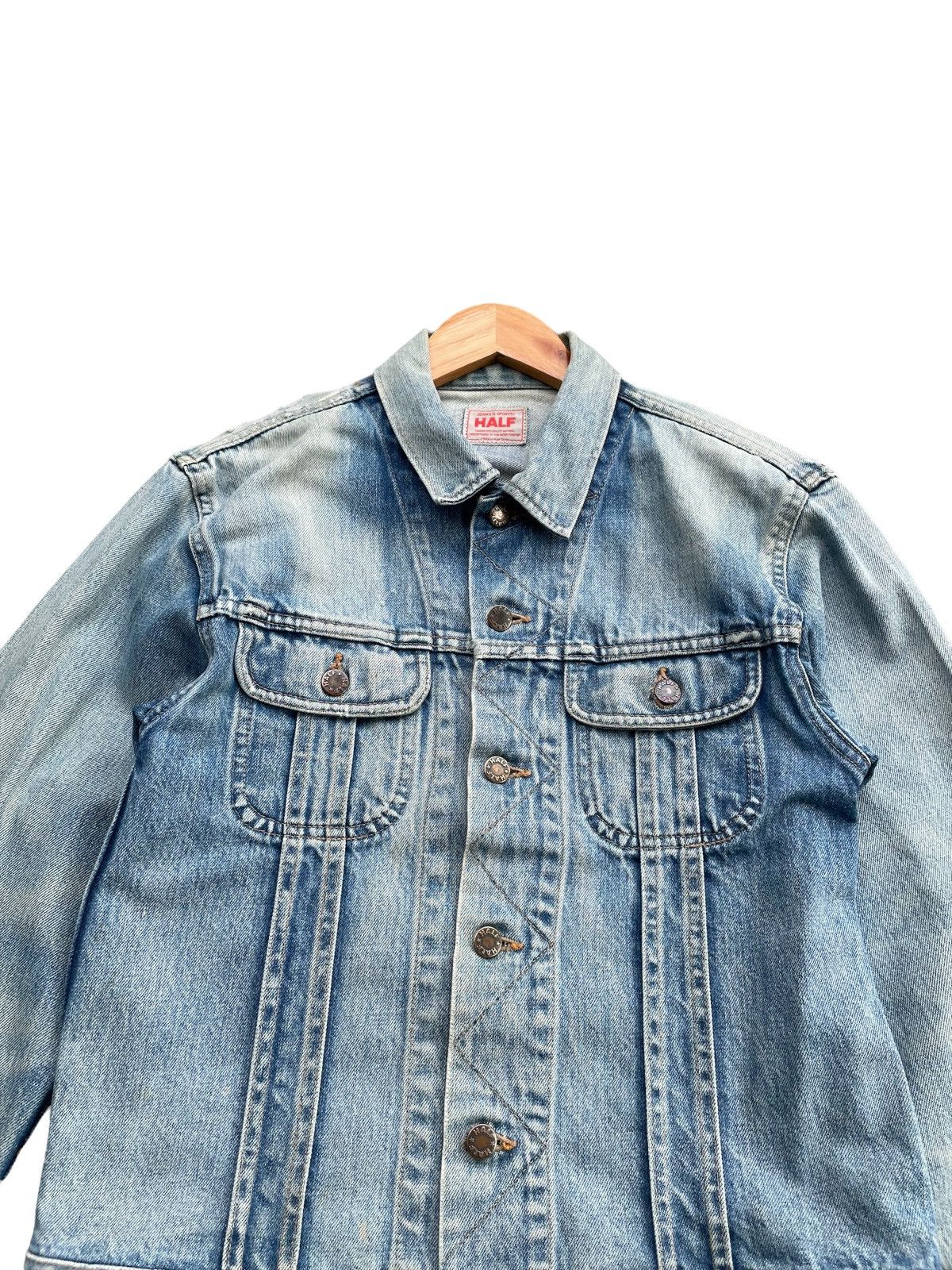 Japanese Brand Vintage Half Aging Faded Distressed Jacket Size US S / EU 44-46 / 1 - 5 Thumbnail