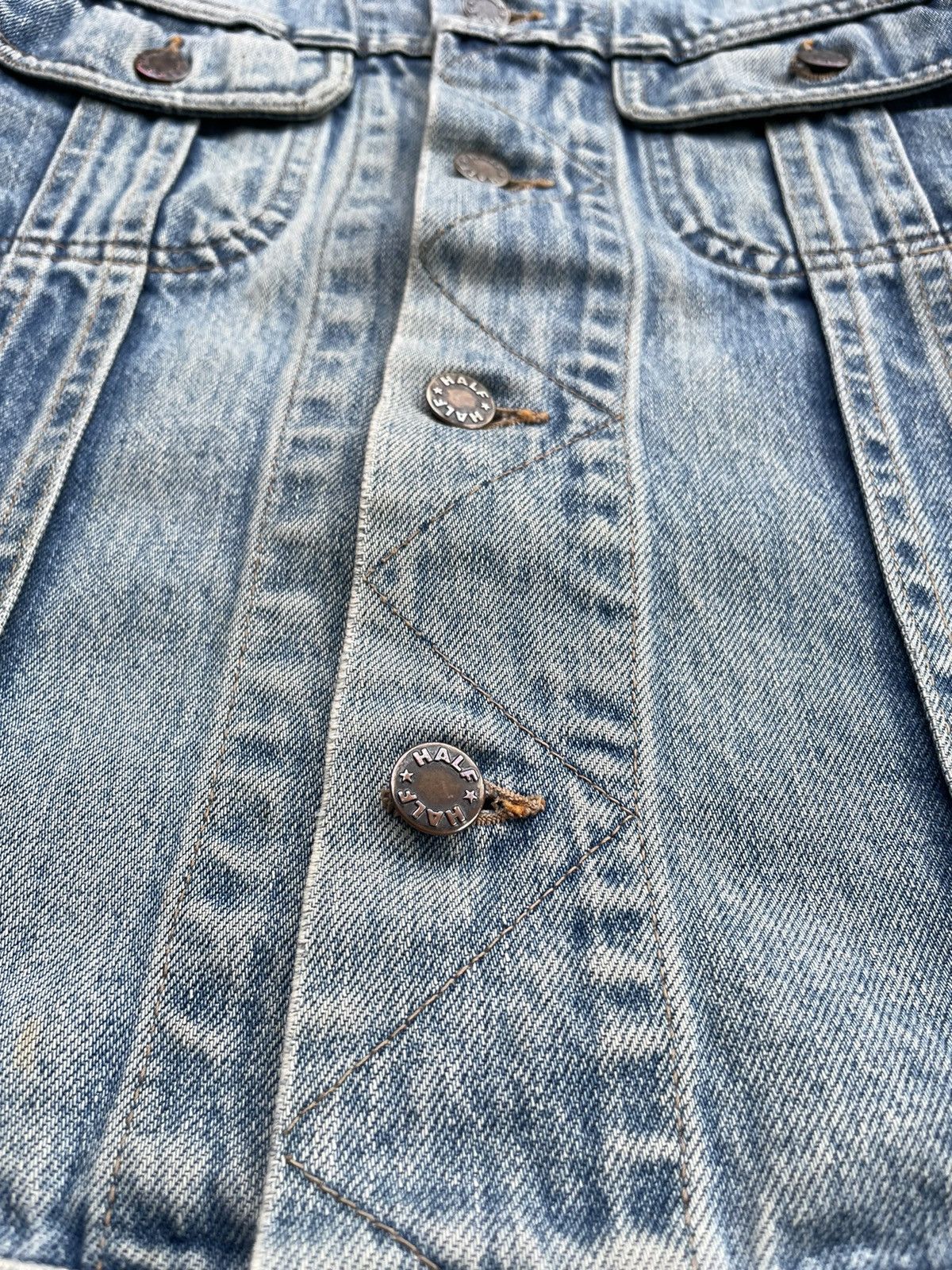 Japanese Brand Vintage Half Aging Faded Distressed Jacket Size US S / EU 44-46 / 1 - 16 Thumbnail