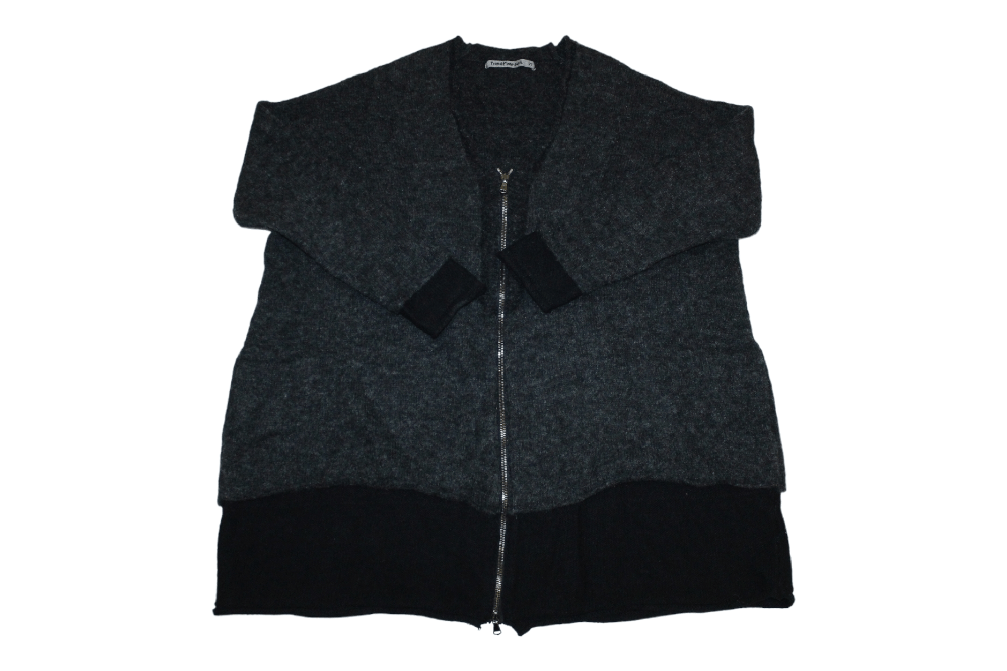 Transit Transit par-such oversized alpaca wool blend zip Cardigan Size XL / US 12-14 / IT 48-50 - 4 Thumbnail