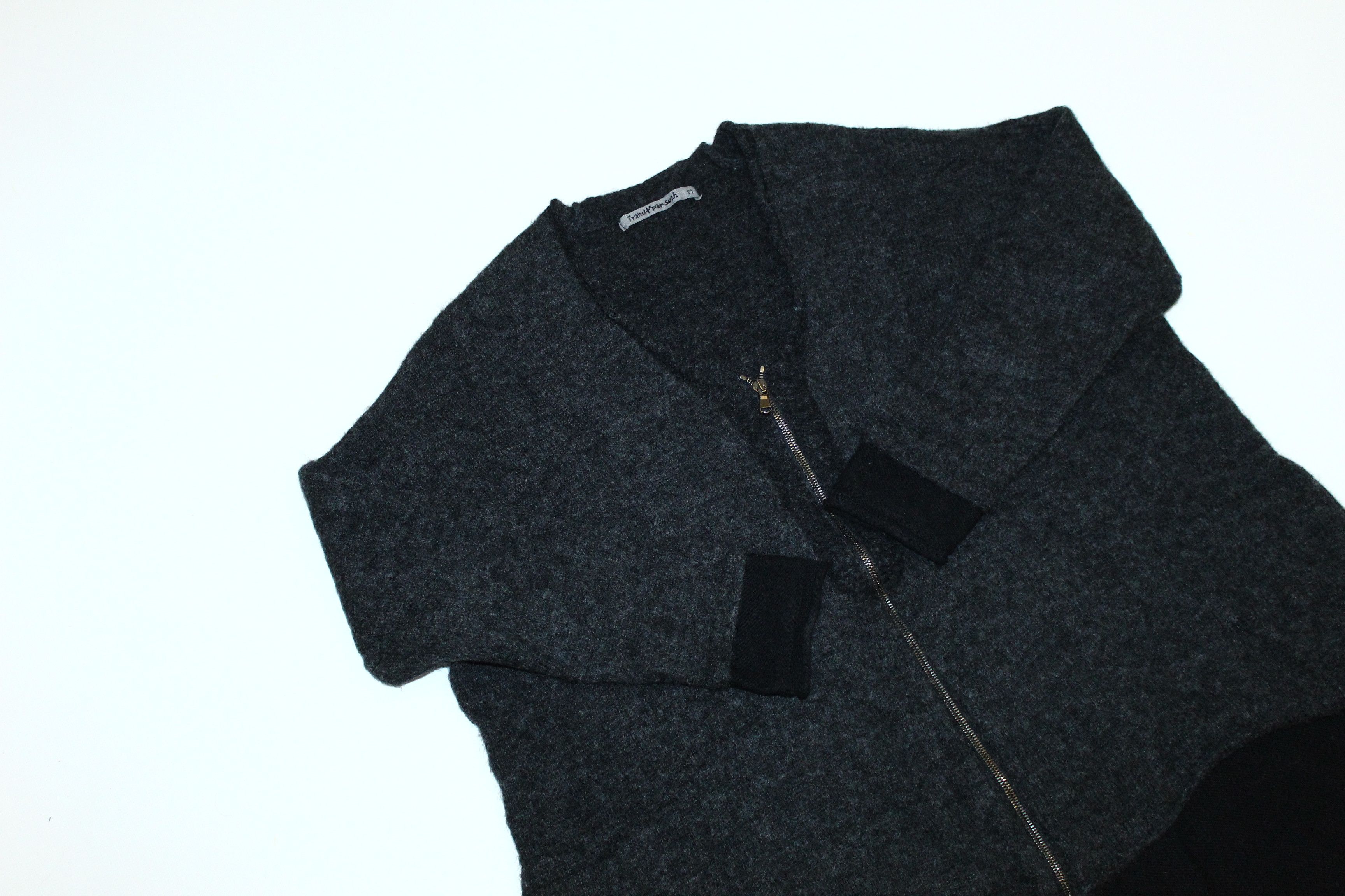 Transit Transit par-such oversized alpaca wool blend zip Cardigan Size XL / US 12-14 / IT 48-50 - 3 Thumbnail