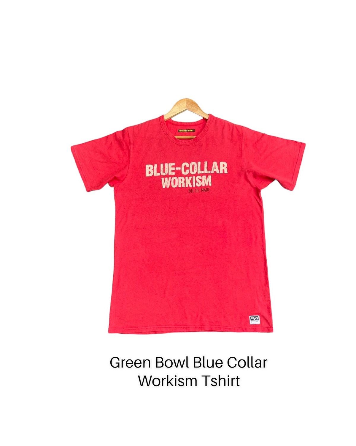 Japanese Brand Green Bowl Blue Collar Workism Tshirr Size US M / EU 48-50 / 2 - 1 Thumbnail