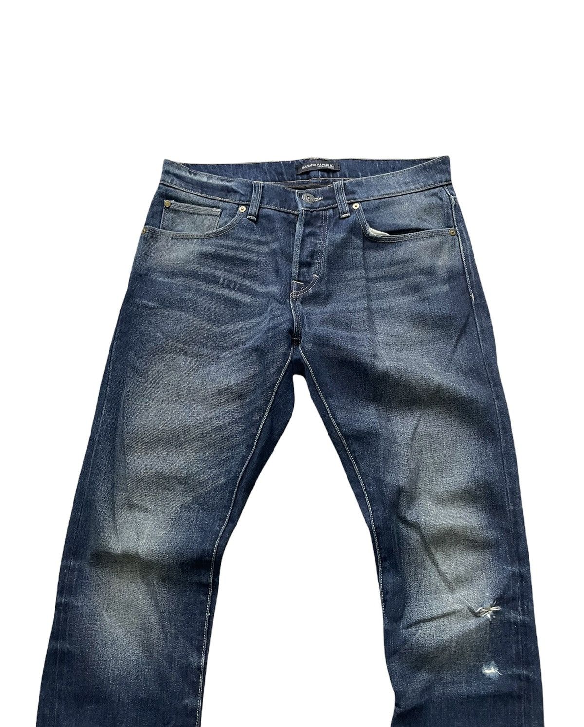 Banana Republic Banana Republic Selvedge Aging Distressed Denim Size US 32 / EU 48 - 3 Thumbnail