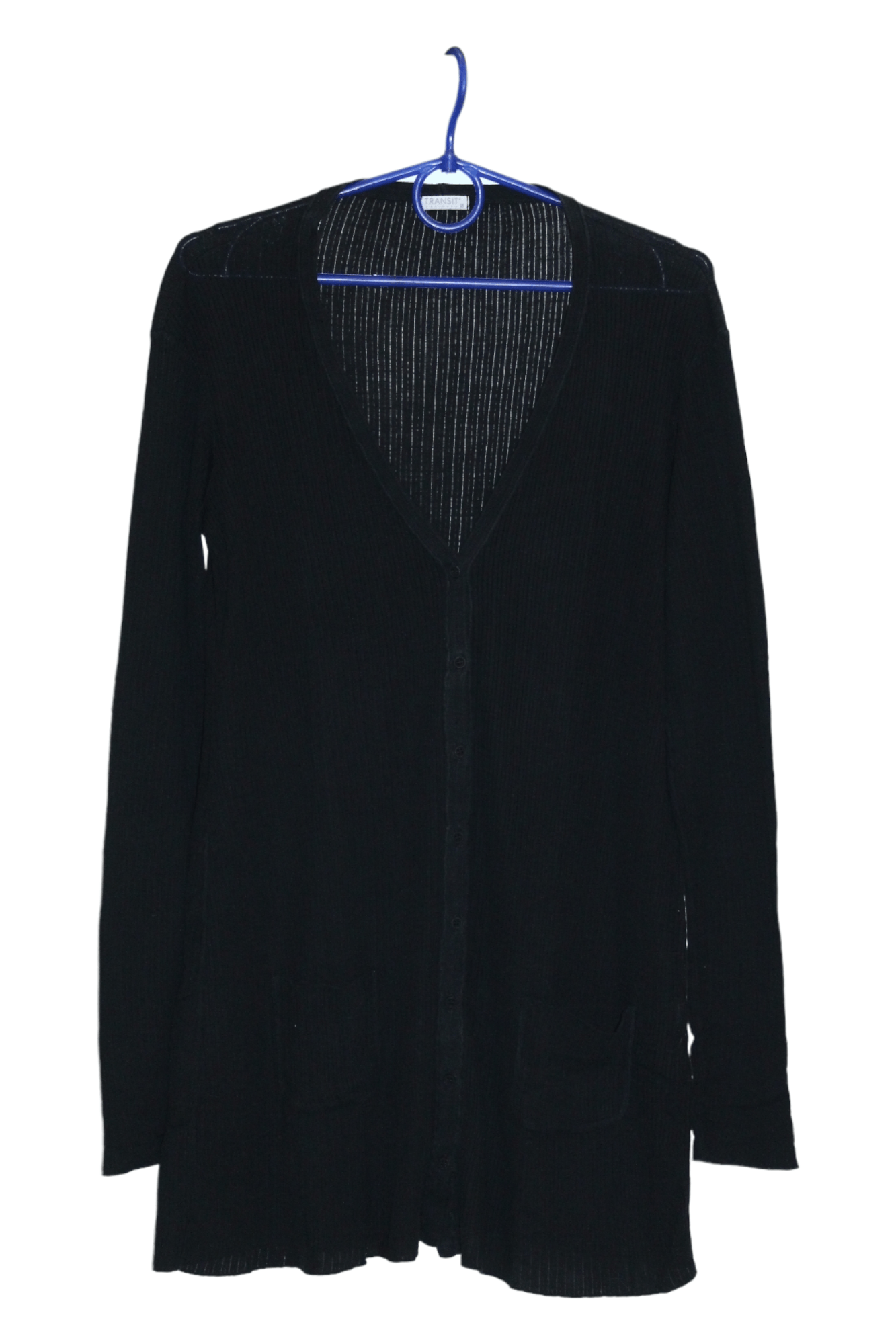 image of Avant Garde x Transit Par-Such Italy Dark Grey Loose Weave Knit in Black Grey, Women's (Size Medium