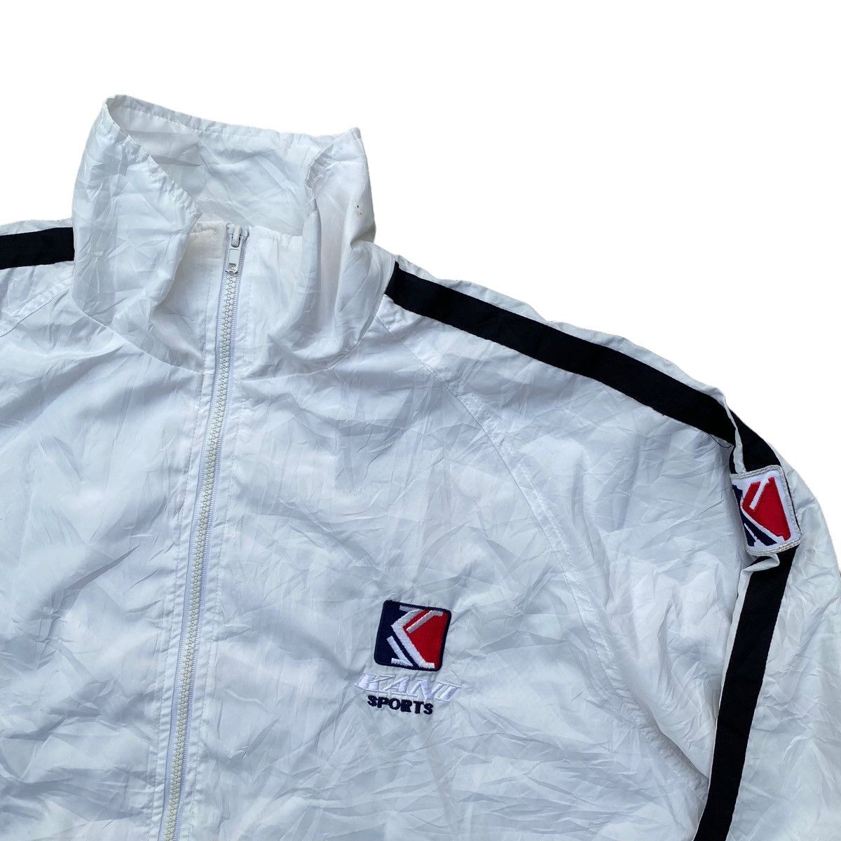 Karl Kani × Rap Tees × Vintage Kani Big Embroidery Spell Out Vintage Windbreaker. #A5 Size US XXL / EU 58 / 5 - 3 Thumbnail