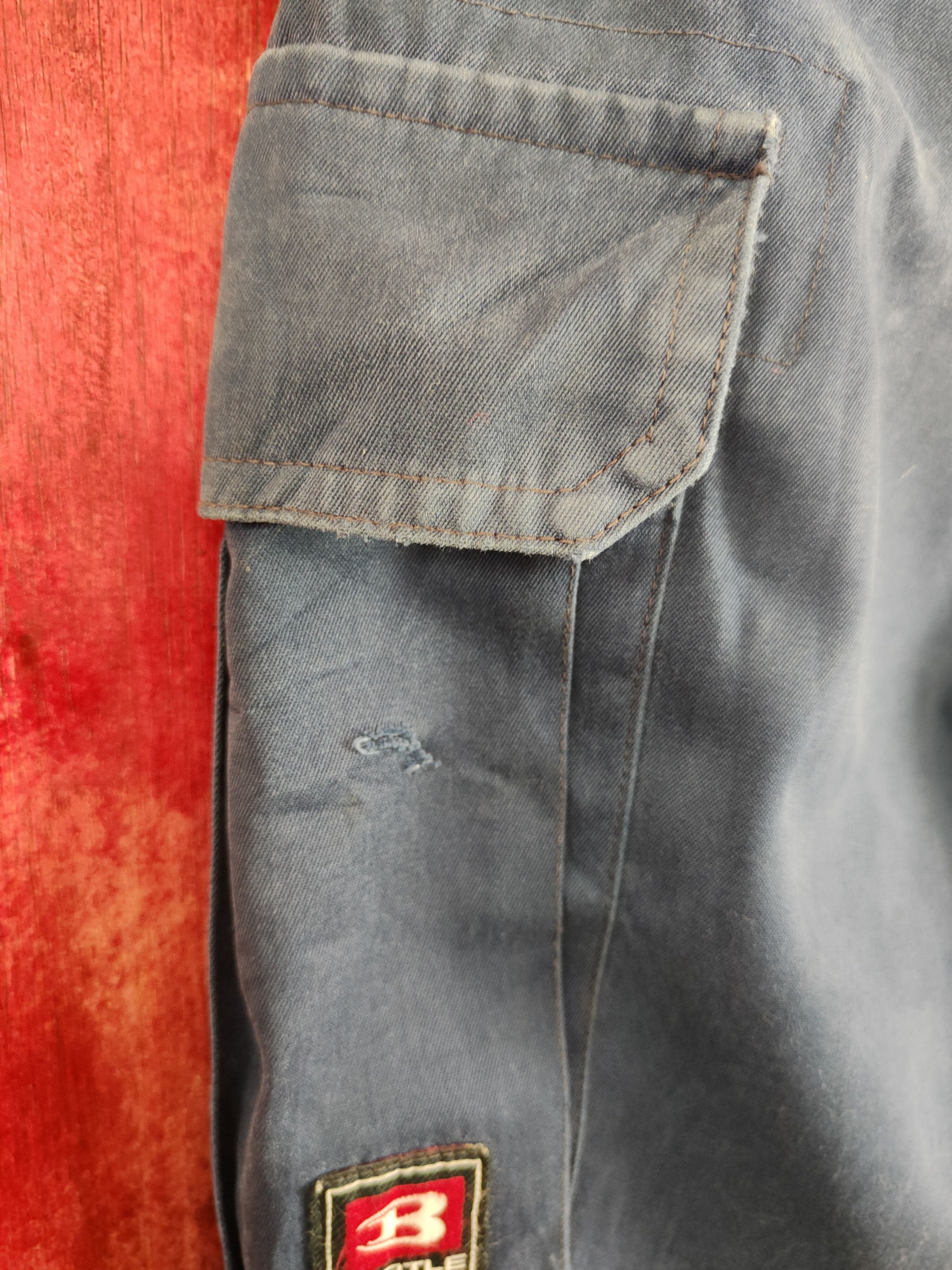 Japanese Brand × Vintage Burtle Dark Blue Multi Pocket Tactical Cargo Pants #S634 Size US 30 / EU 46 - 8 Thumbnail