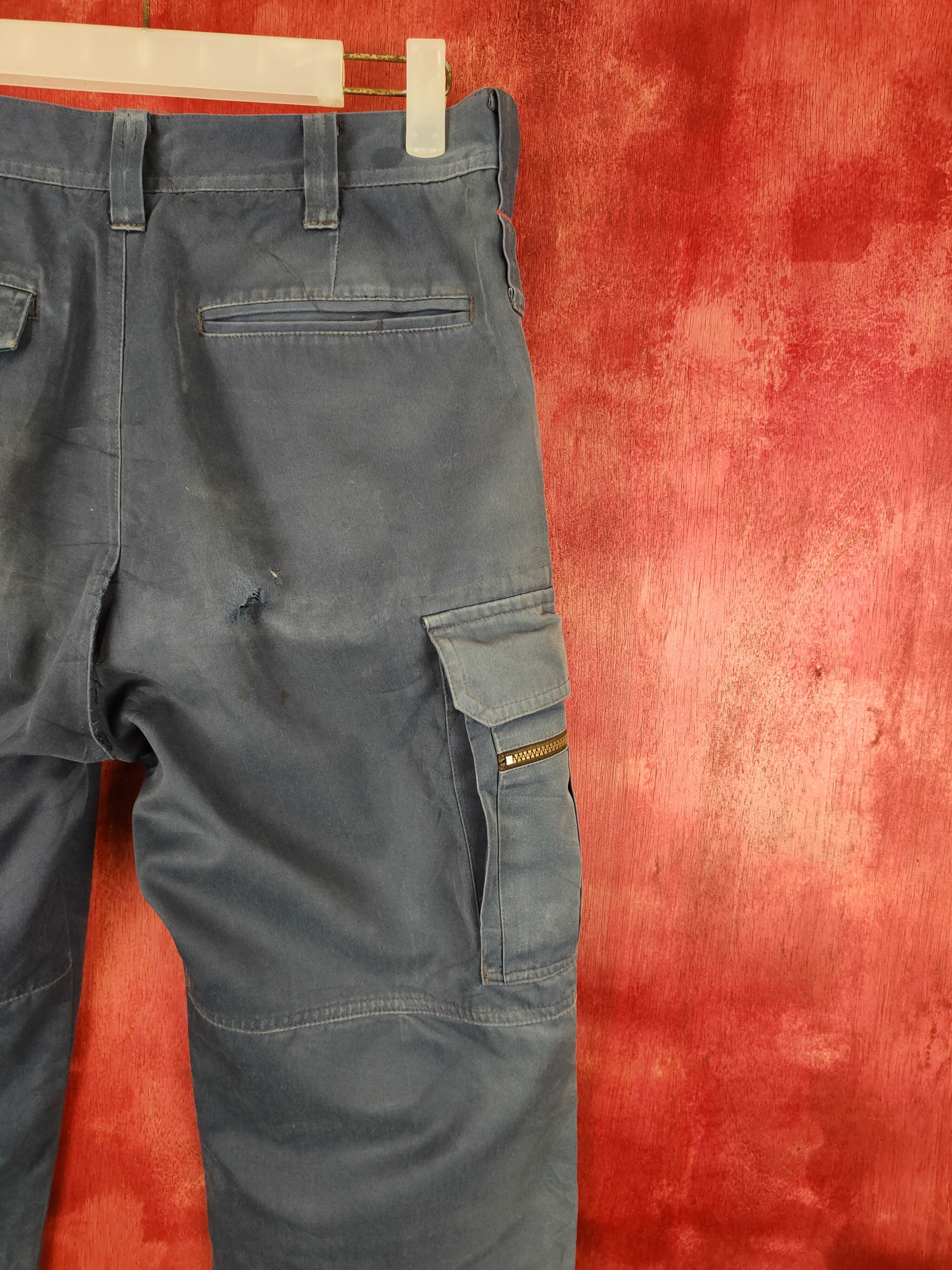 Japanese Brand × Vintage Burtle Dark Blue Multi Pocket Tactical Cargo Pants #S634 Size US 30 / EU 46 - 13 Thumbnail
