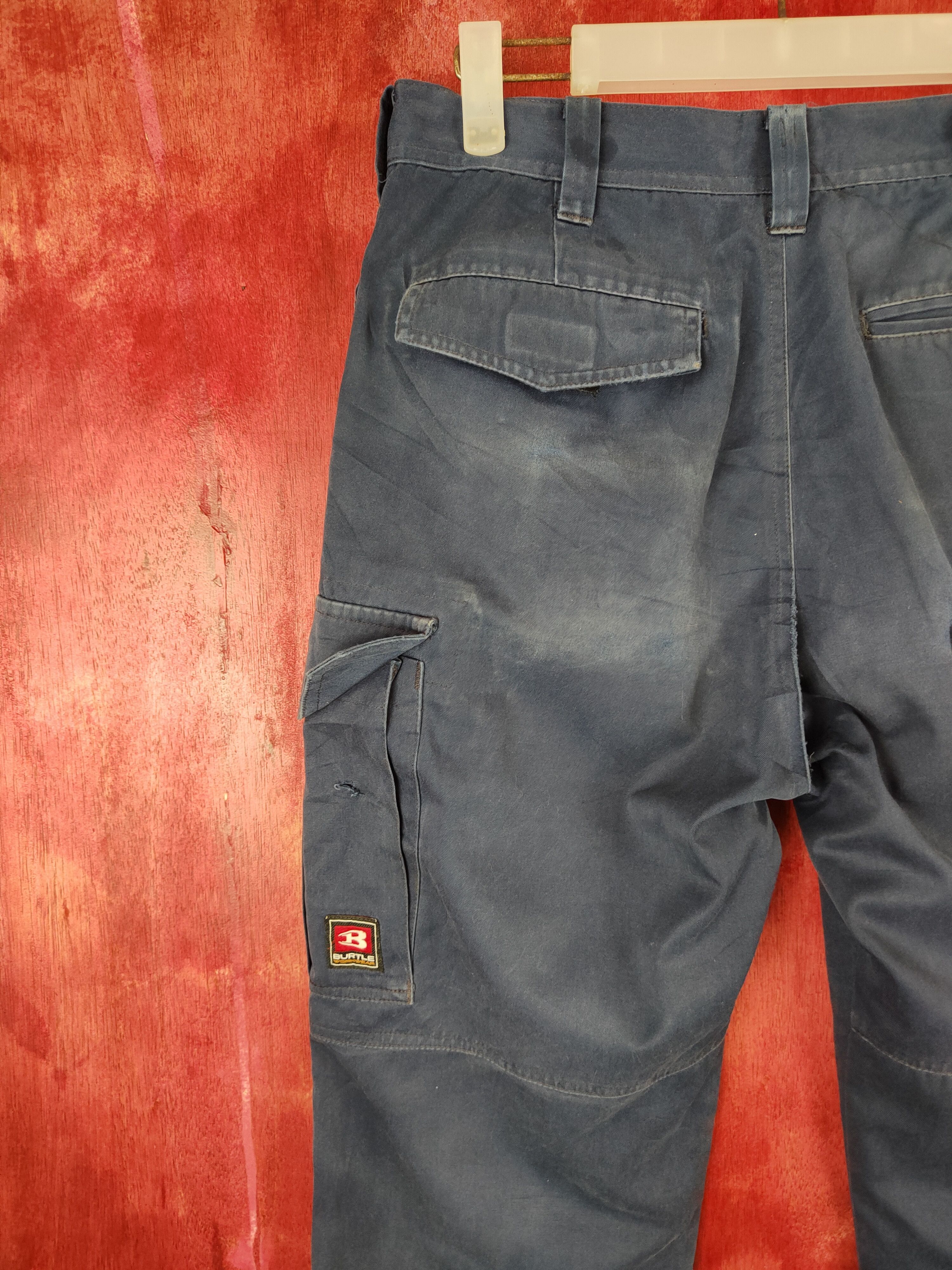 Japanese Brand × Vintage Burtle Dark Blue Multi Pocket Tactical Cargo Pants #S634 Size US 30 / EU 46 - 9 Thumbnail