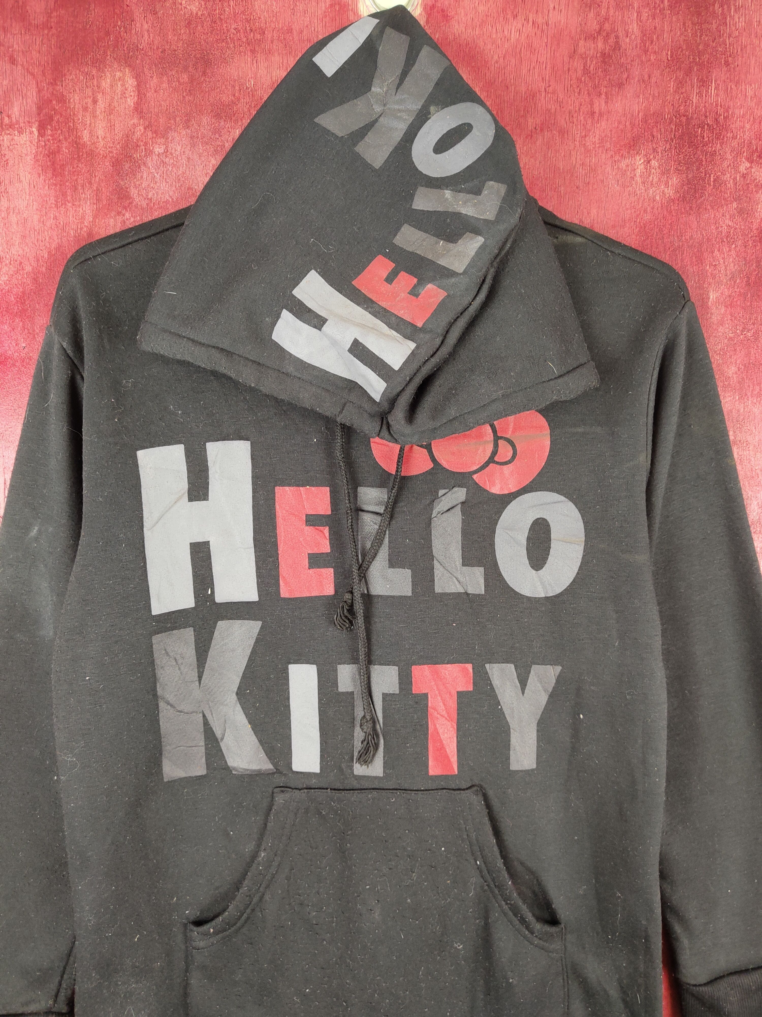 Cartoon Network Hello Kitty Black Hoodie Sweatshirt #S638 Size M / US 6-8 / IT 42-44 - 2 Thumbnail
