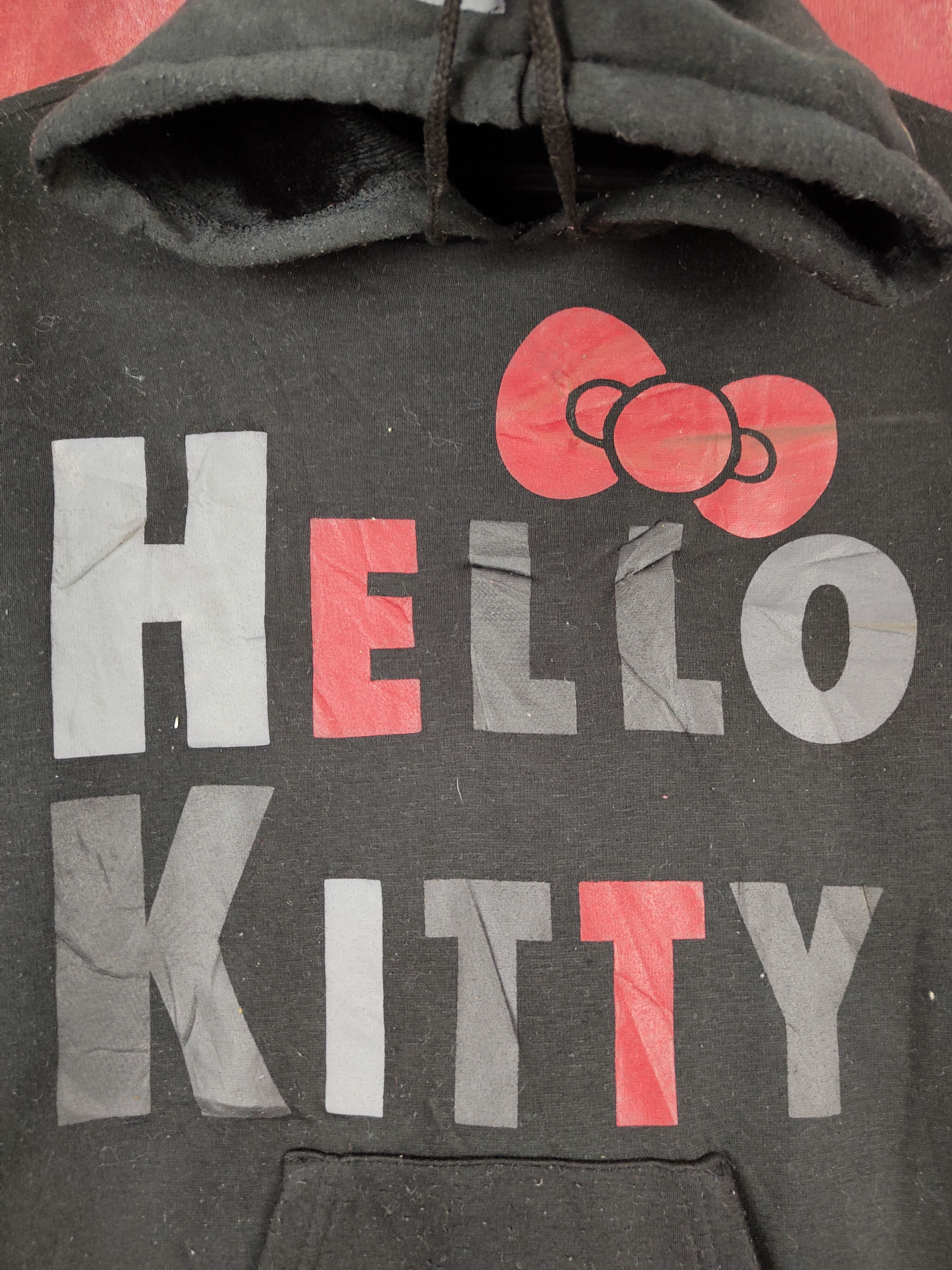 Cartoon Network Hello Kitty Black Hoodie Sweatshirt #S638 Size M / US 6-8 / IT 42-44 - 3 Thumbnail