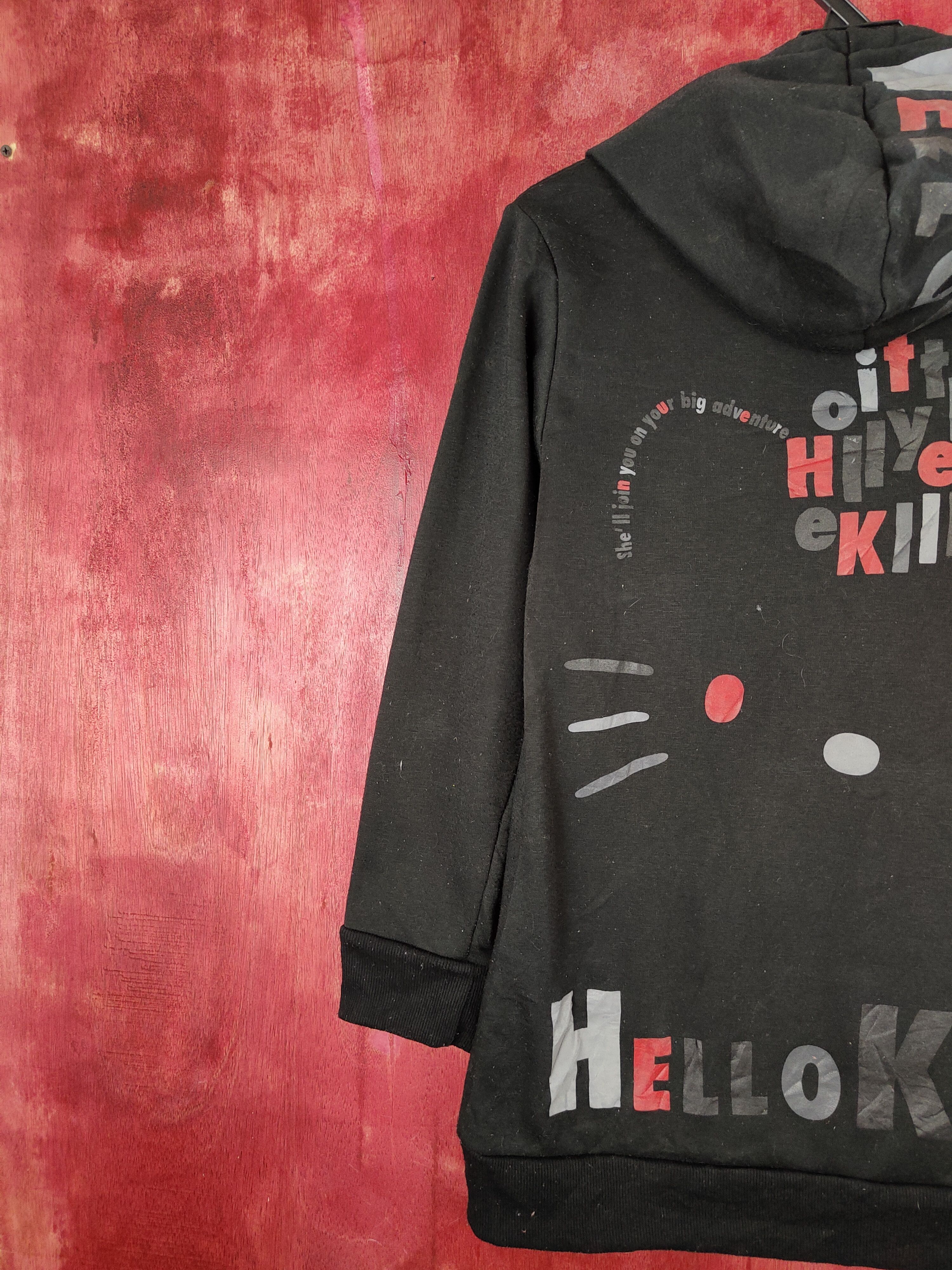 Cartoon Network Hello Kitty Black Hoodie Sweatshirt #S638 Size M / US 6-8 / IT 42-44 - 11 Thumbnail
