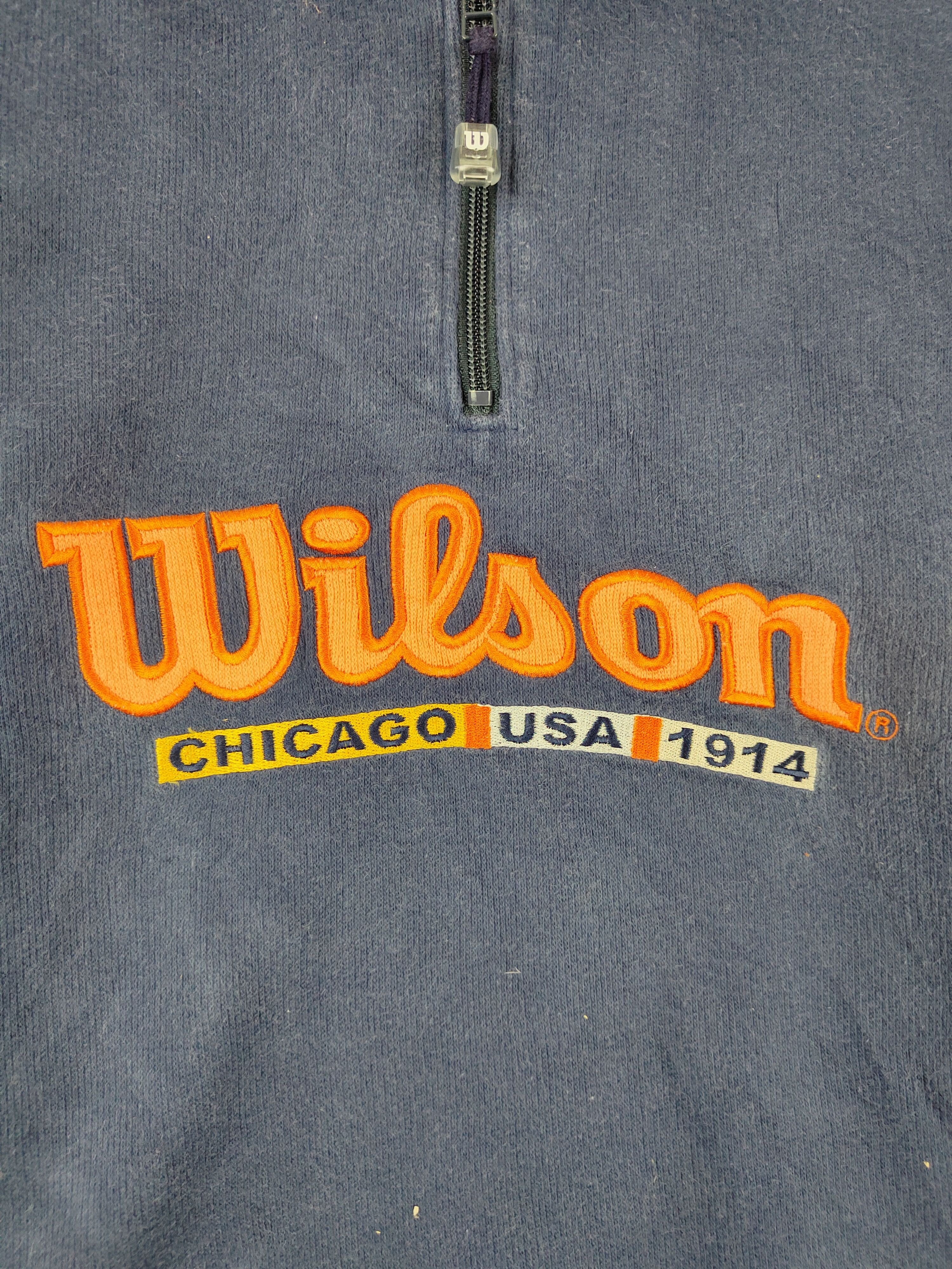 Wilson Wilson vintage sweatshirt Dark Blue Long Sleeve #S641 Size US L / EU 52-54 / 3 - 3 Thumbnail
