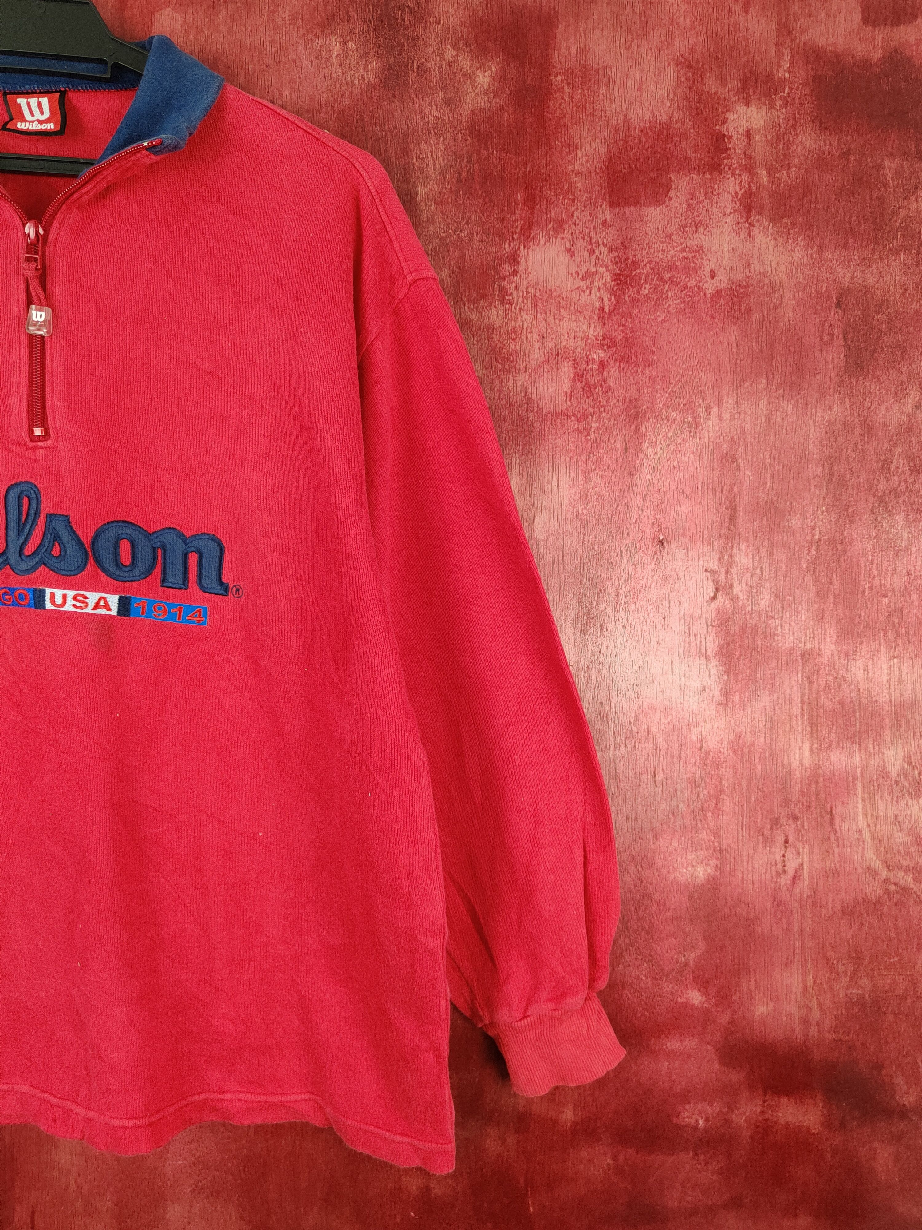 Wilson Wilson vintage sweatshirt Red Long Sleeve #S640 Size US L / EU 52-54 / 3 - 6 Thumbnail