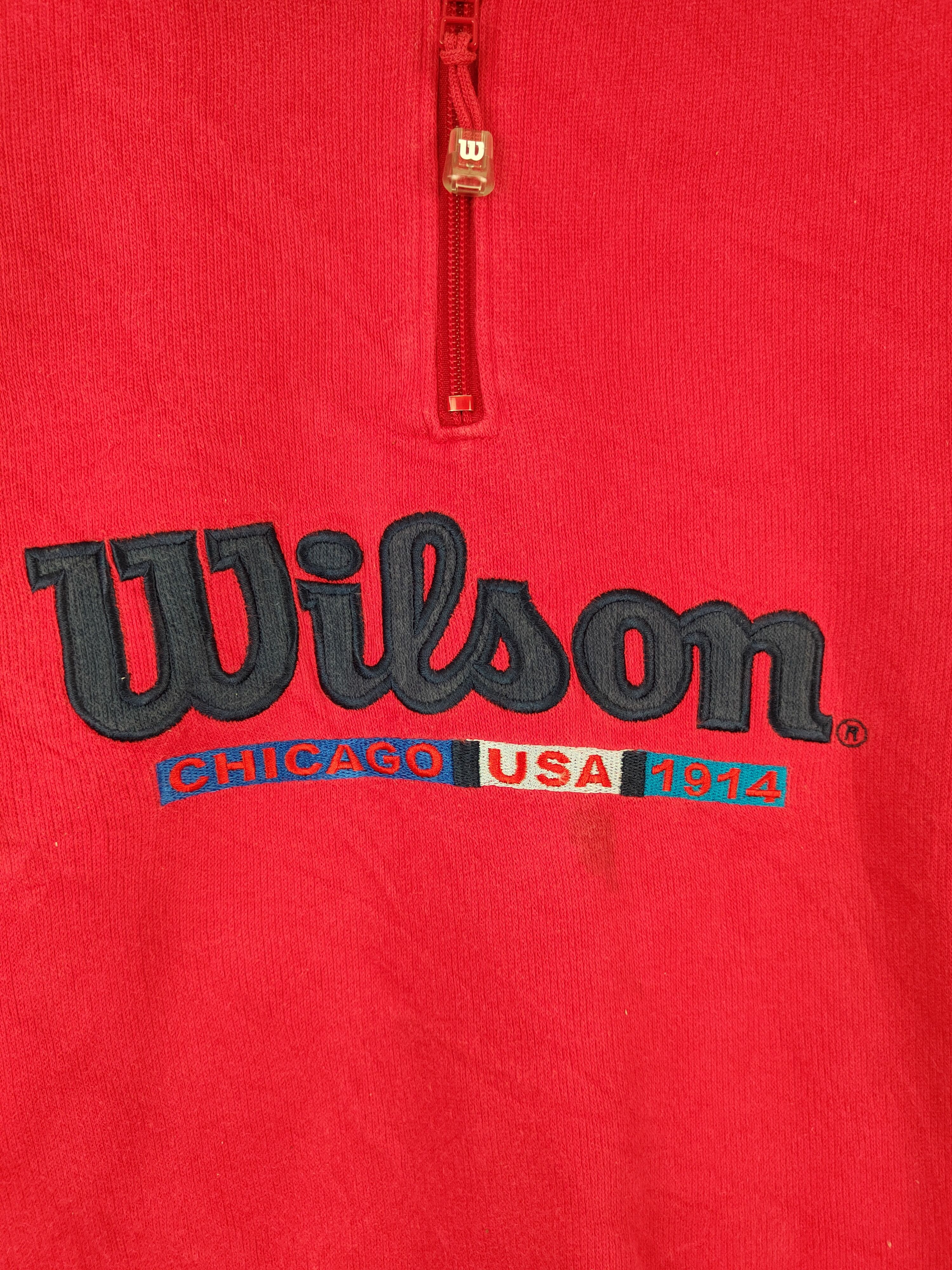 Wilson Wilson vintage sweatshirt Red Long Sleeve #S640 Size US L / EU 52-54 / 3 - 3 Thumbnail