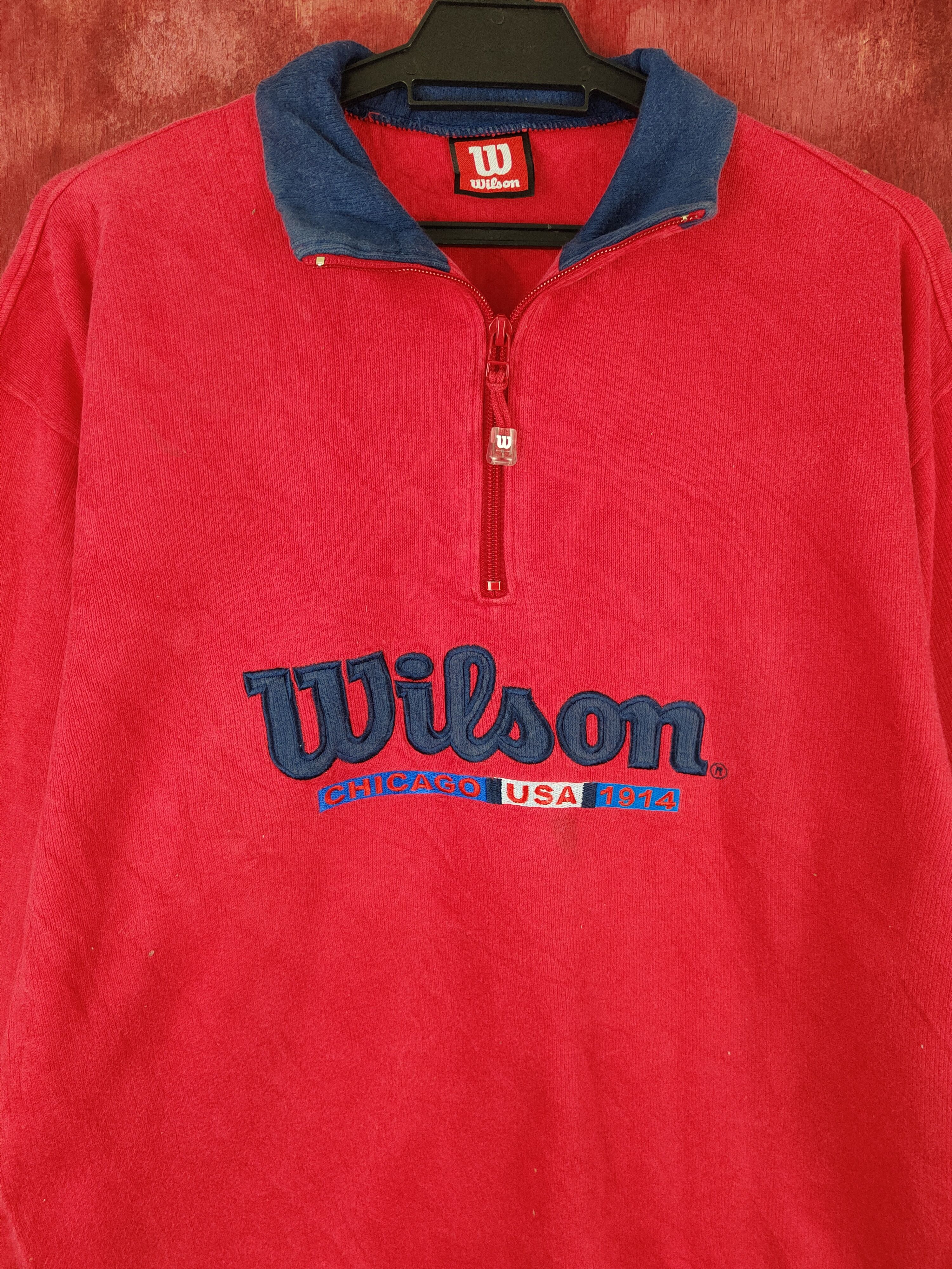 Wilson Wilson vintage sweatshirt Red Long Sleeve #S640 Size US L / EU 52-54 / 3 - 2 Thumbnail