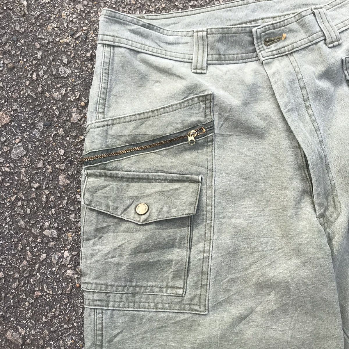 Japanese Brand Vintage EvenRiver Faded Tactical Workwear Cargo Pants Size US 32 / EU 48 - 8 Thumbnail