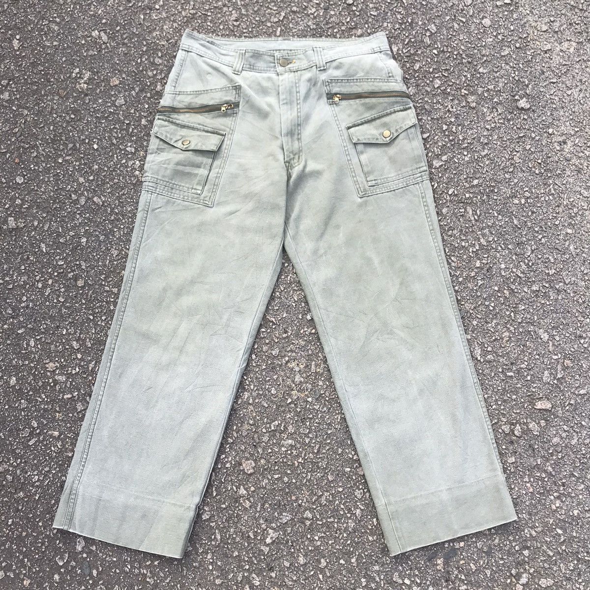Japanese Brand Vintage EvenRiver Faded Tactical Workwear Cargo Pants Size US 32 / EU 48 - 1 Thumbnail