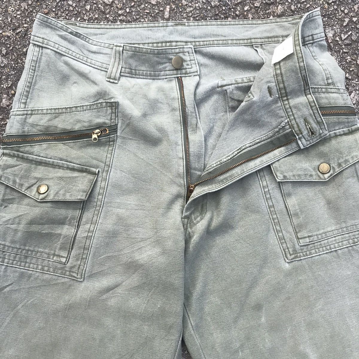 Japanese Brand Vintage EvenRiver Faded Tactical Workwear Cargo Pants Size US 32 / EU 48 - 4 Thumbnail