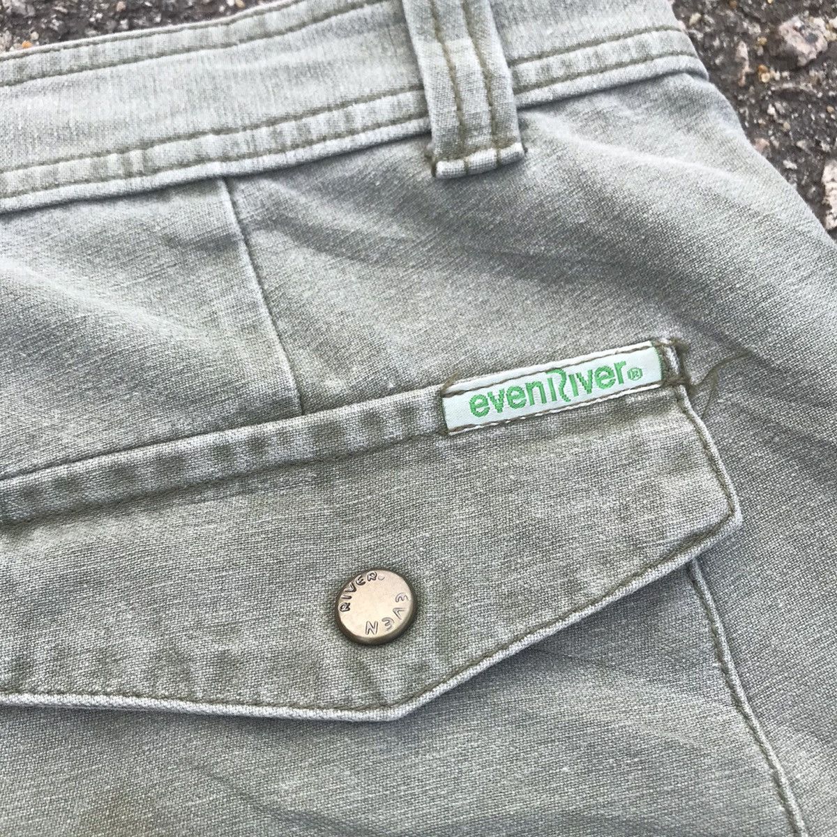 Japanese Brand Vintage EvenRiver Faded Tactical Workwear Cargo Pants Size US 32 / EU 48 - 5 Thumbnail