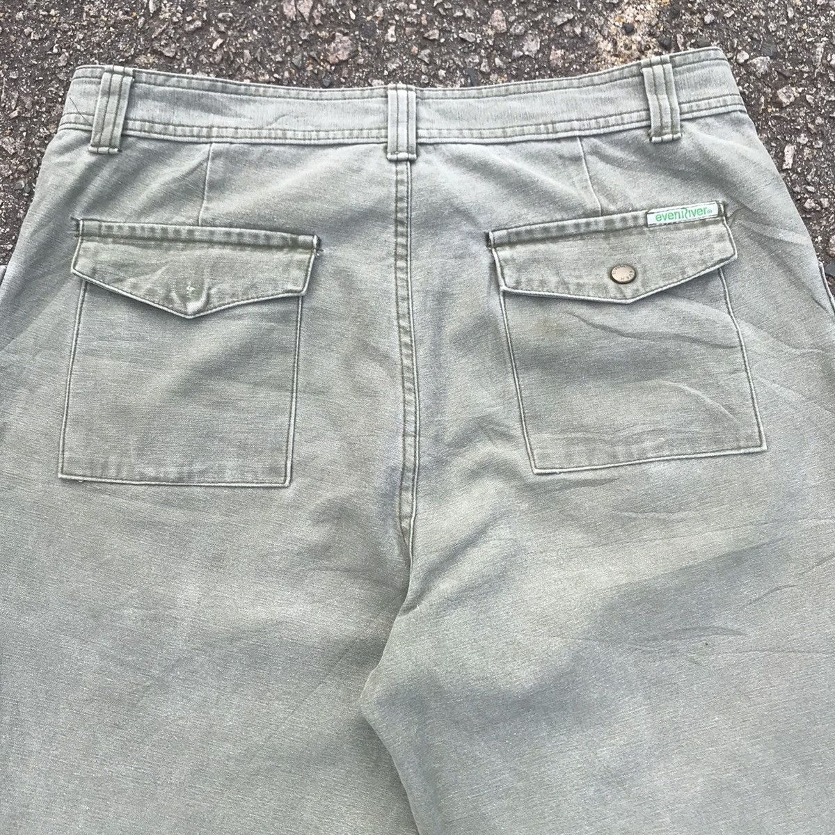 Japanese Brand Vintage EvenRiver Faded Tactical Workwear Cargo Pants Size US 32 / EU 48 - 10 Thumbnail