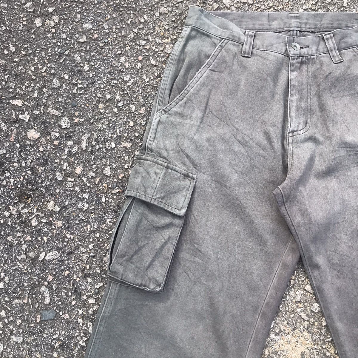 Japanese Brand Vintage Japanese Brand Faded Tactical Cargo Pants Size US 29 - 4 Thumbnail