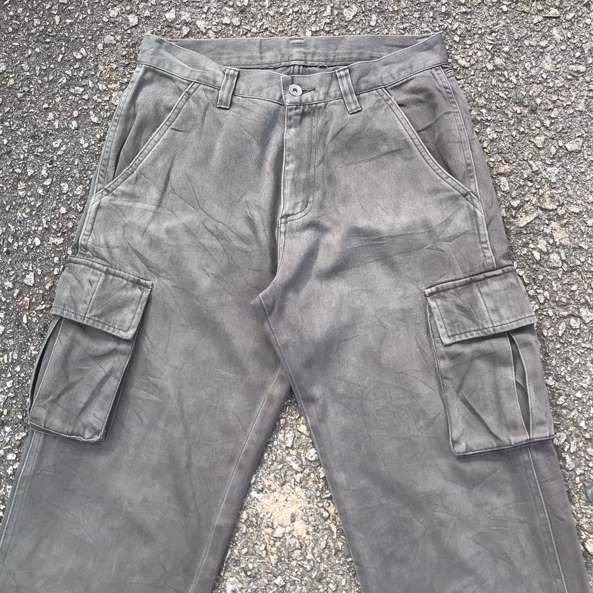 Japanese Brand Vintage Japanese Brand Faded Tactical Cargo Pants Size US 29 - 2 Thumbnail